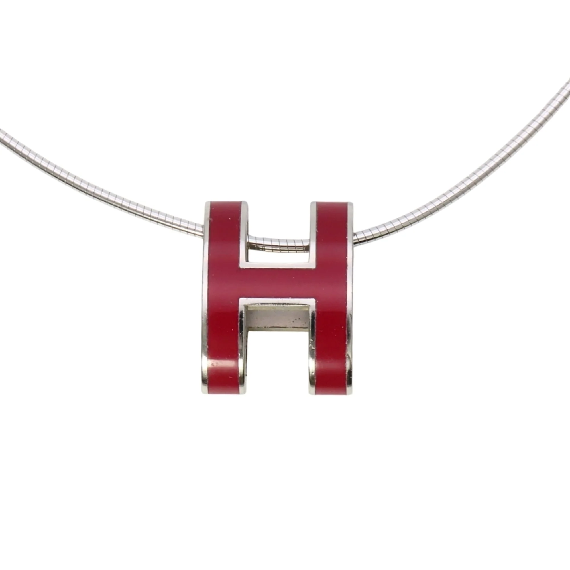 Pop H Pendant Necklace Sterling Silver - Image 3