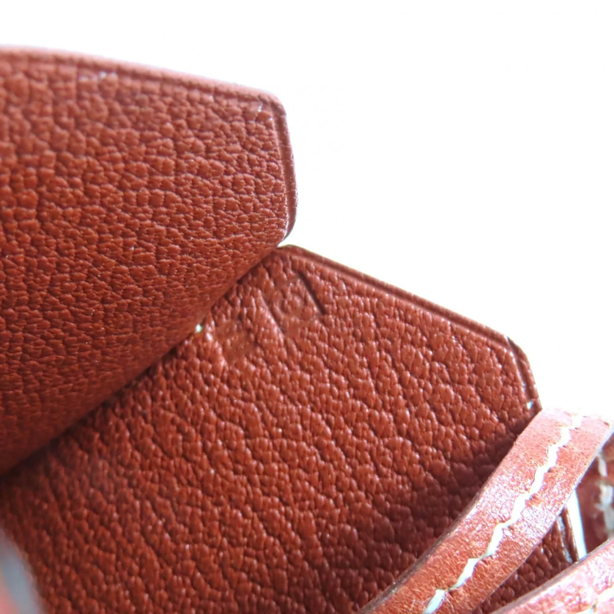 Vintage Clochette Pendant Necklace Leather Brown - Image 7