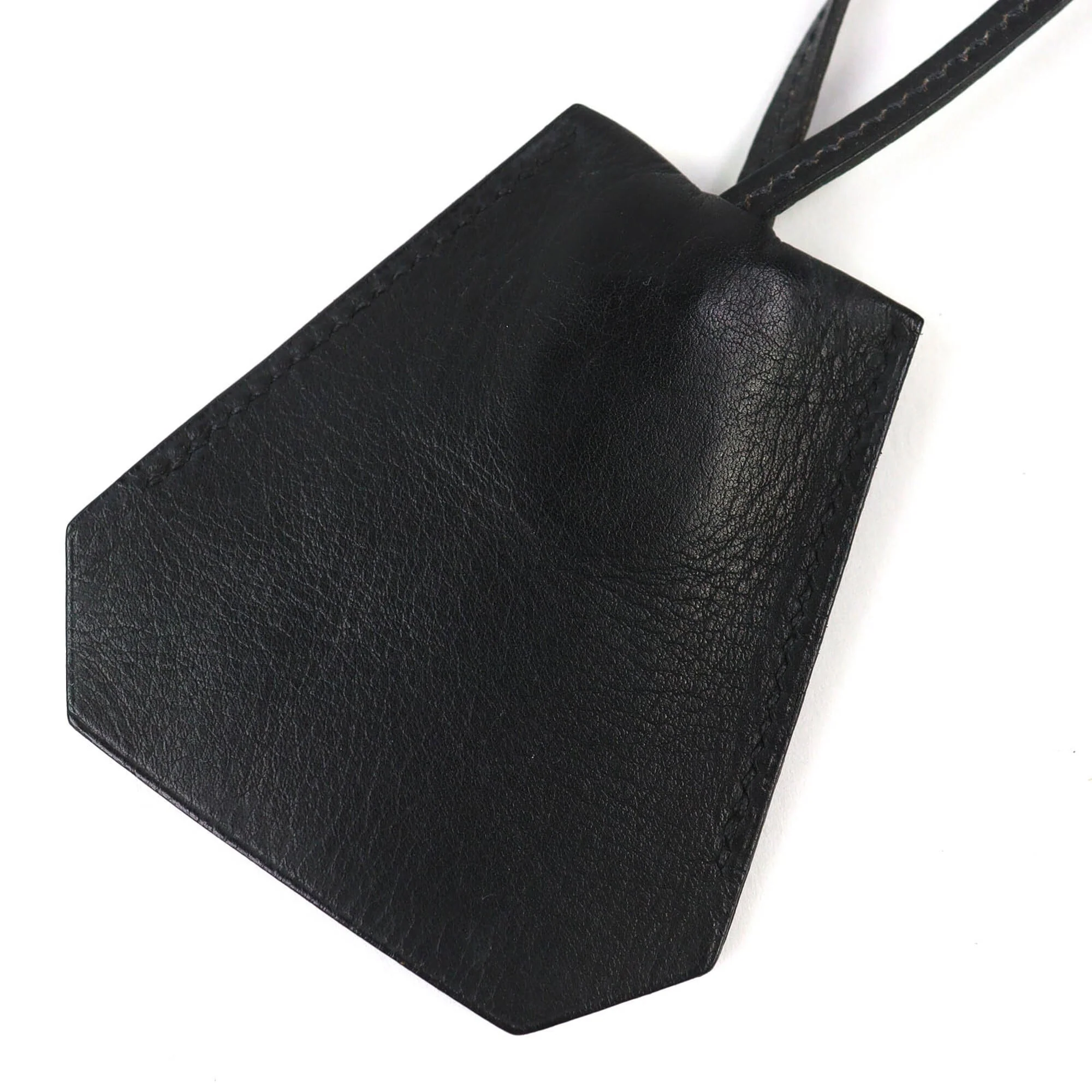 Vintage Pendant Necklace Leather Black - Image 4