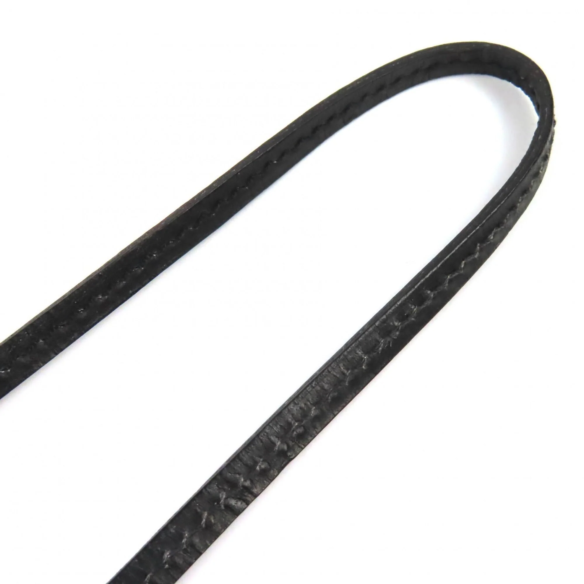 Vintage Pendant Necklace Leather Black - Image 5