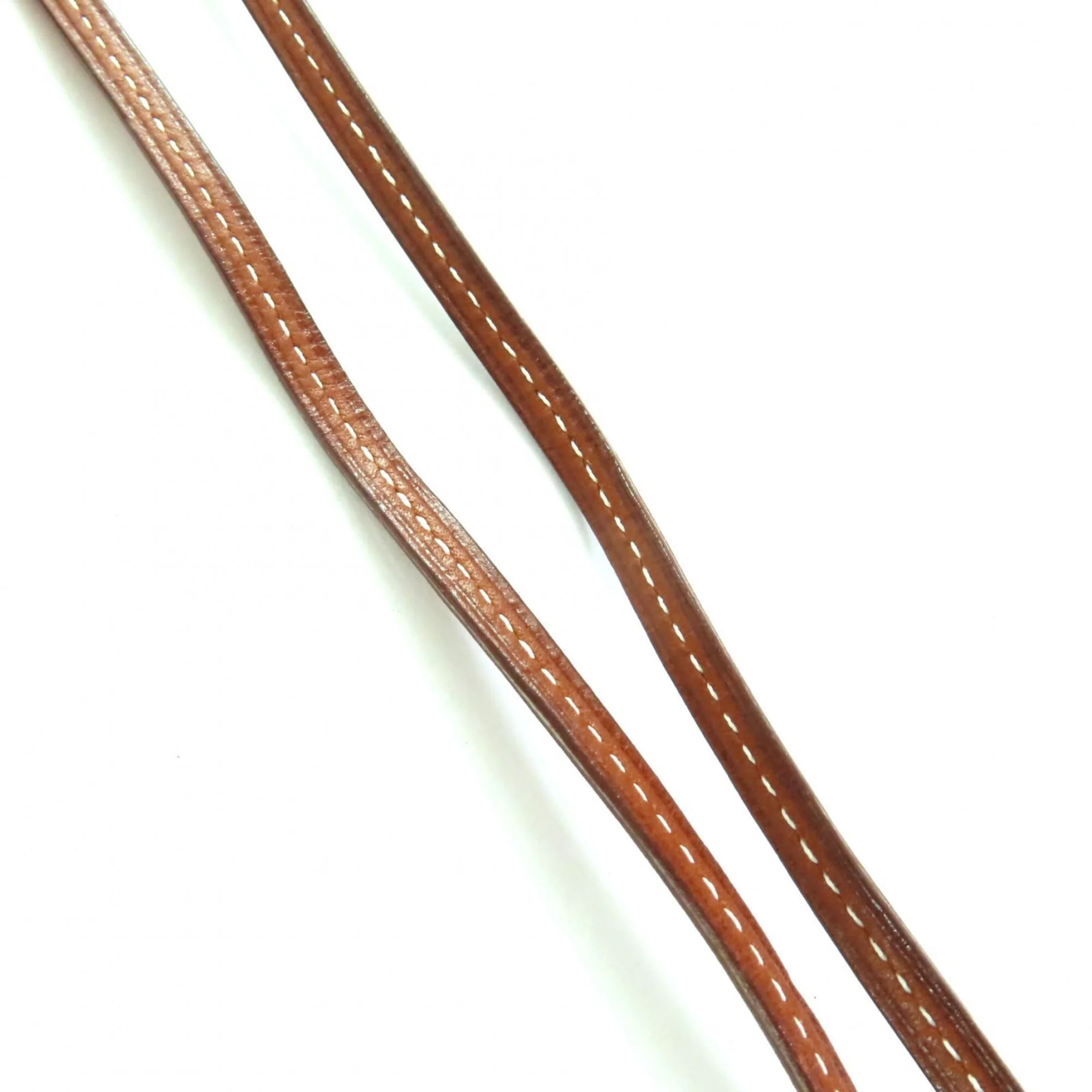 Vintage Pendant Necklace Leather Brown - Image 5