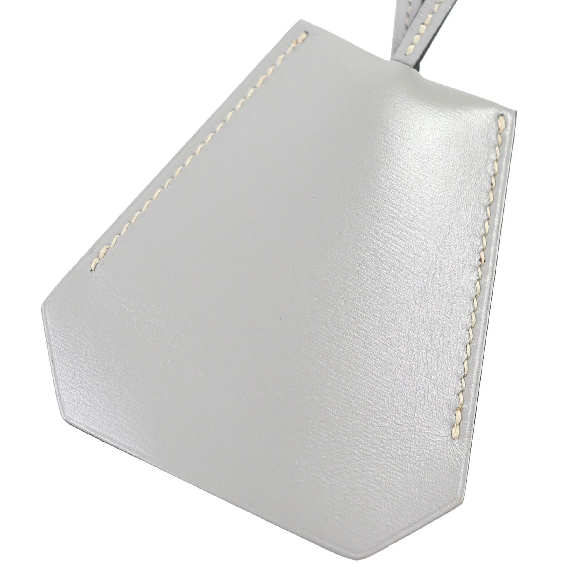 Vintage Pendant Necklace Leather Gray - Image 4