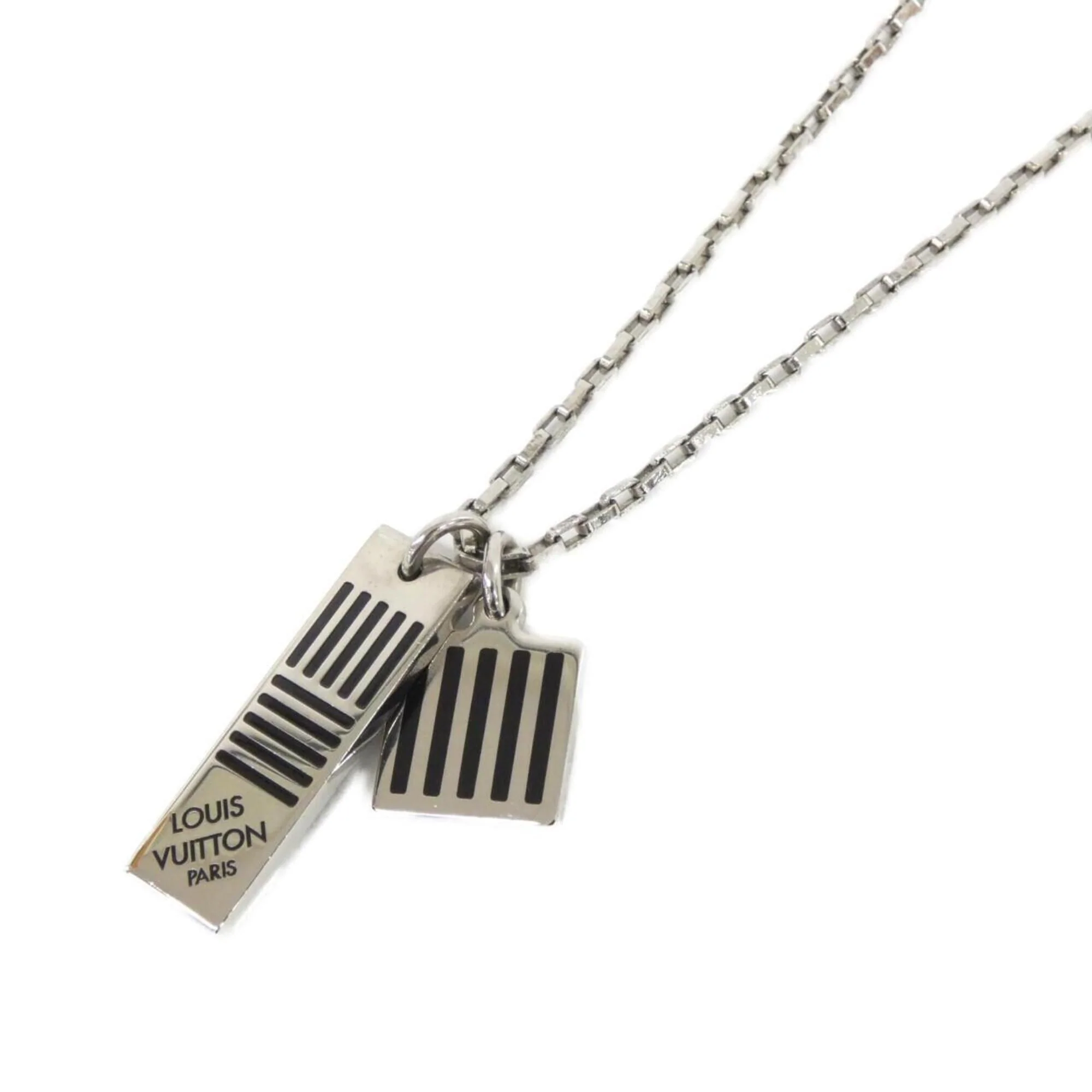Collier Damier Colors Pendant Necklace Silver