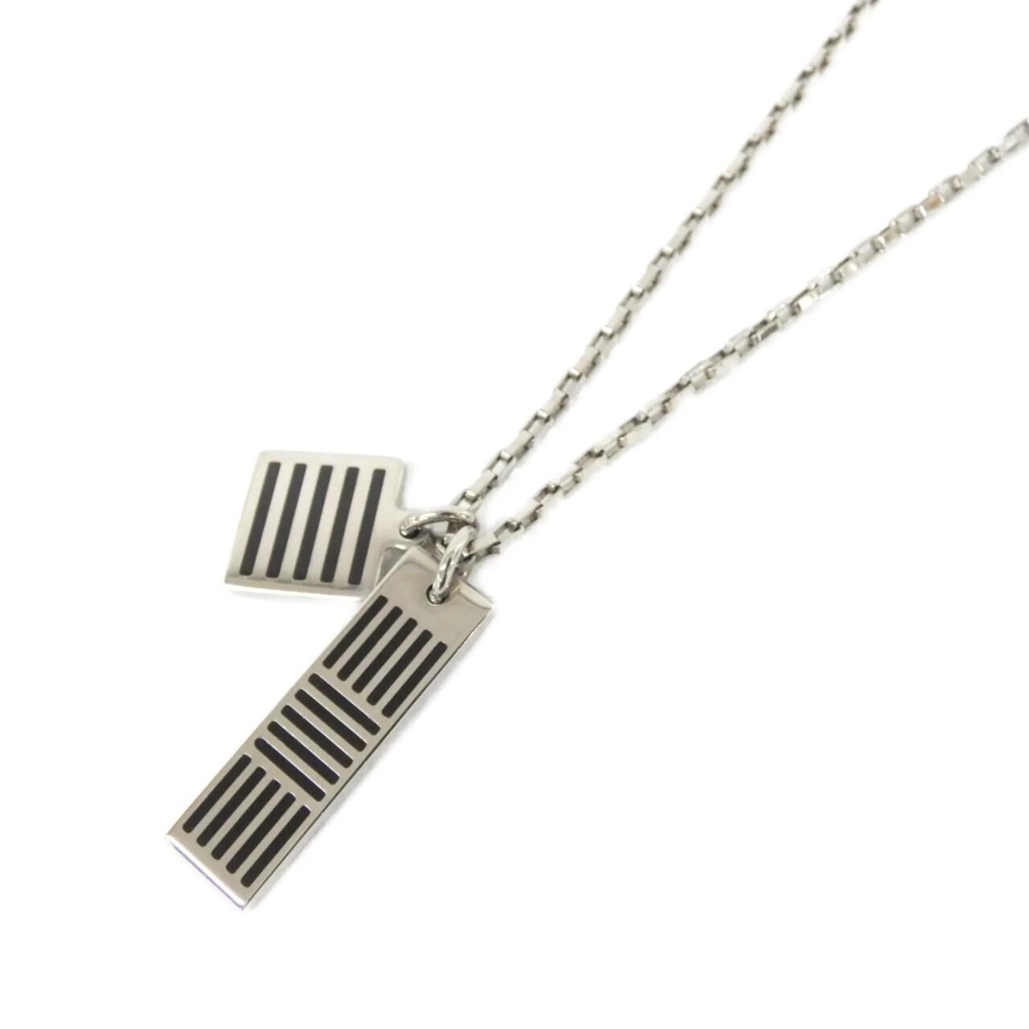 Collier Damier Colors Pendant Necklace Silver - Image 3
