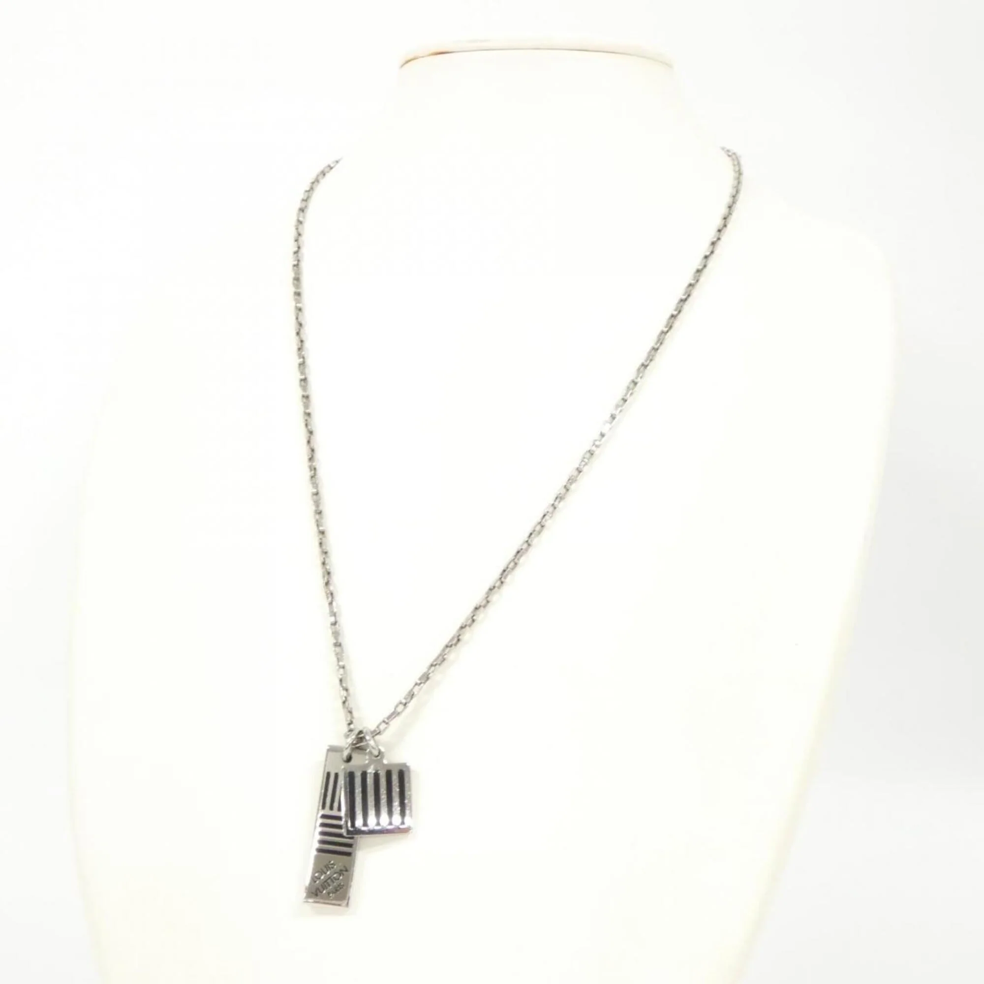 Collier Damier Colors Pendant Necklace Silver - Image 5