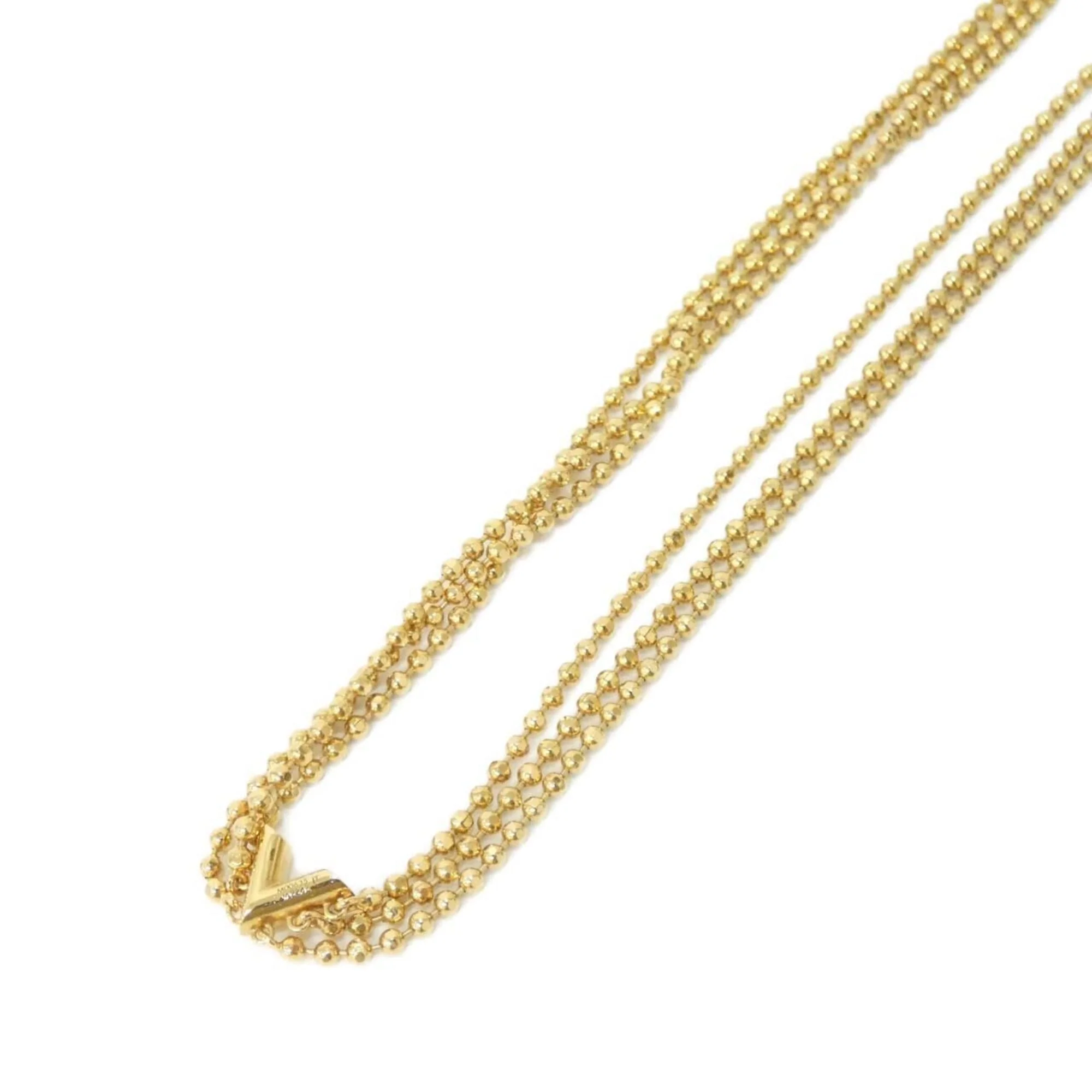 Collier Essential V Skin Pendant Necklace Gold