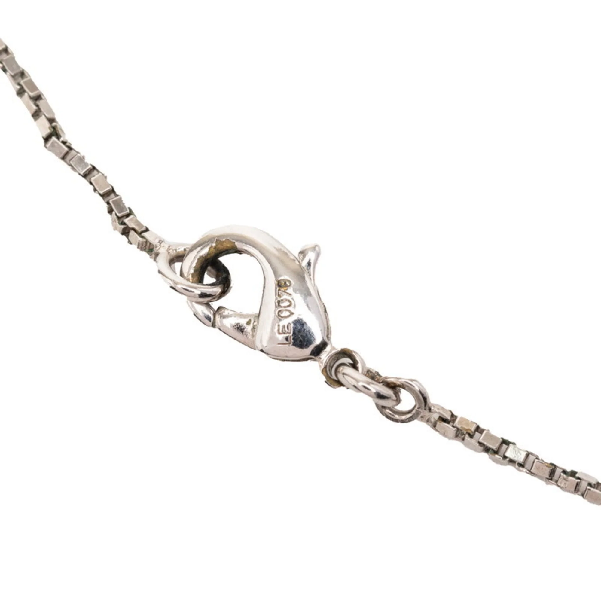 Damier Graphite Pendant Necklace Metal Black - Image 4