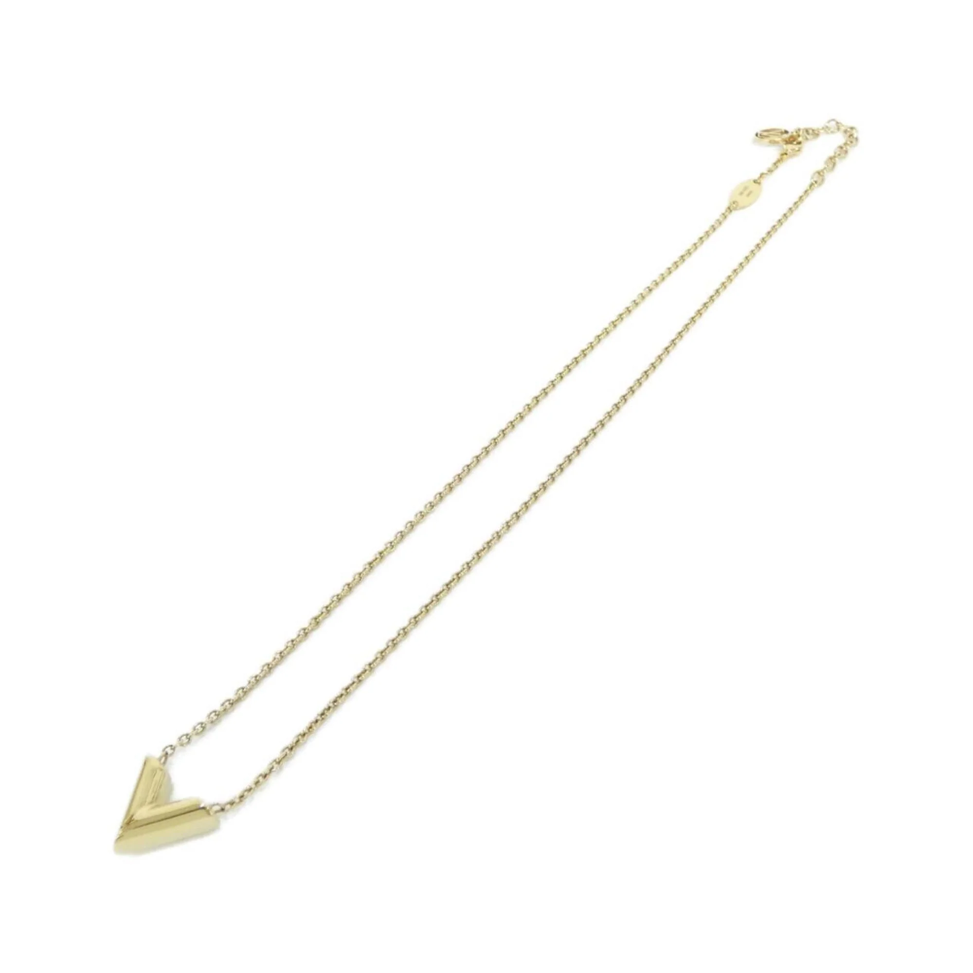 Essential V Pendant Necklace Gold - Image 2