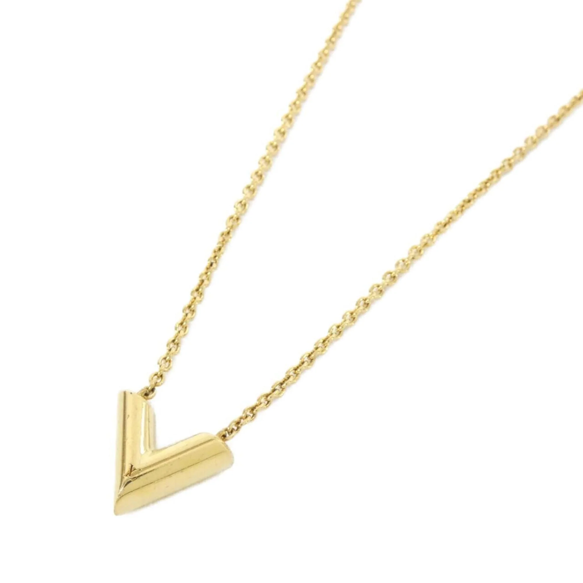 Essential V Pendant Necklace Gold