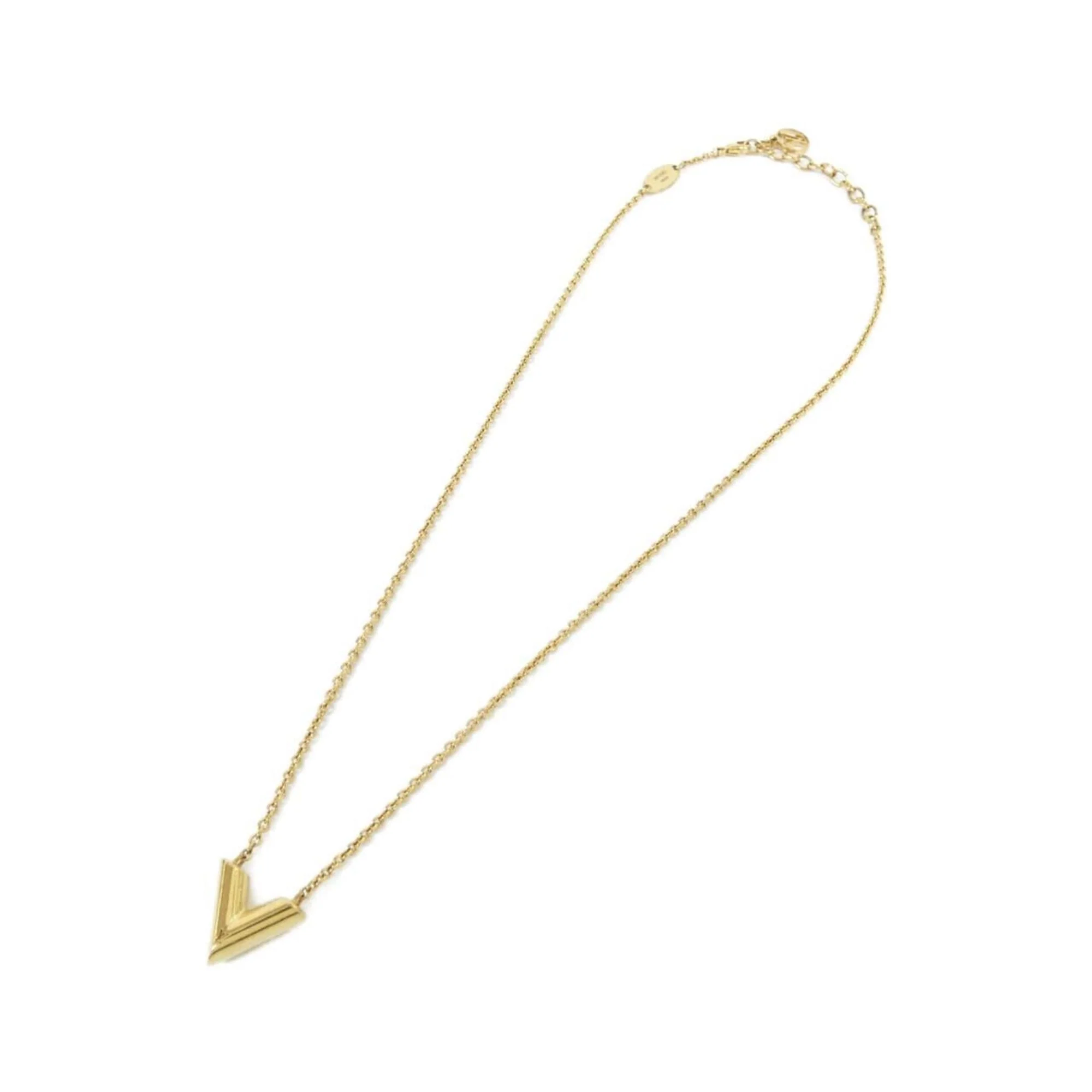 Essential V Pendant Necklace Gold - Image 2