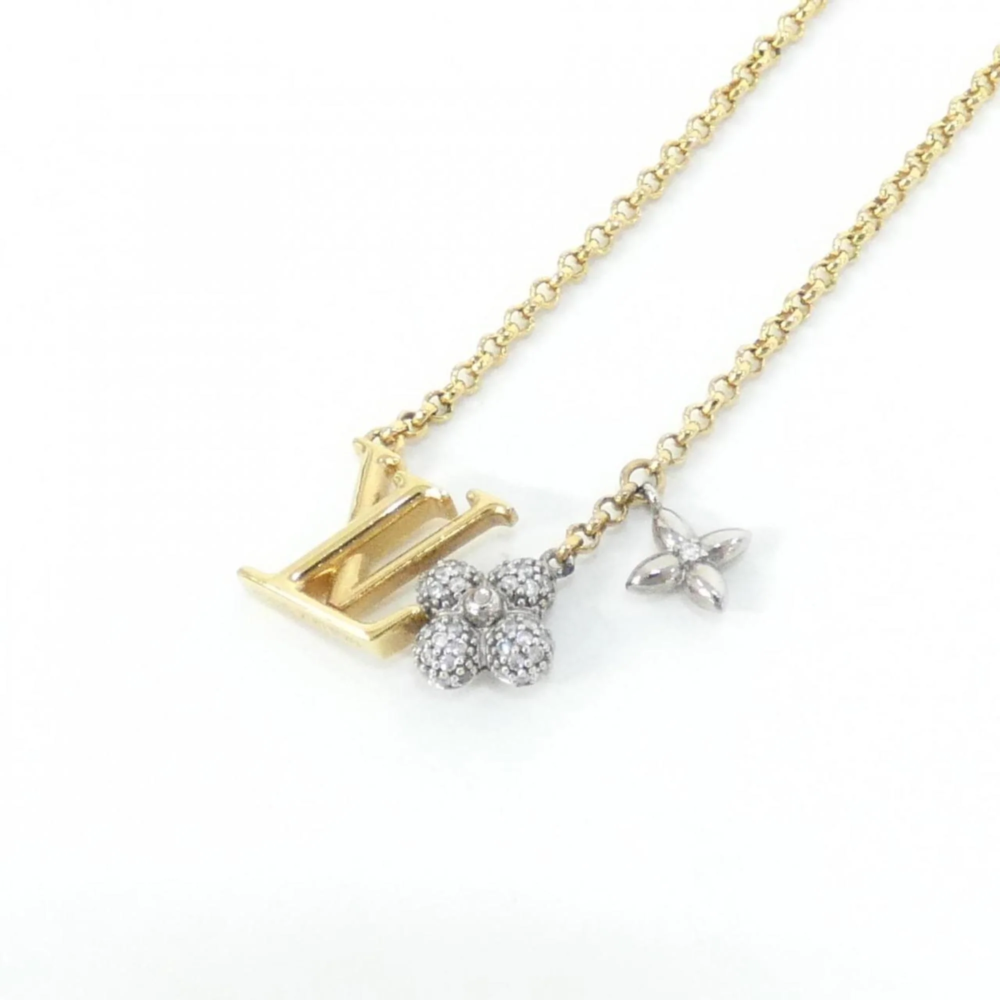 Glam Pendant Necklace Gold and Silver - Image 3
