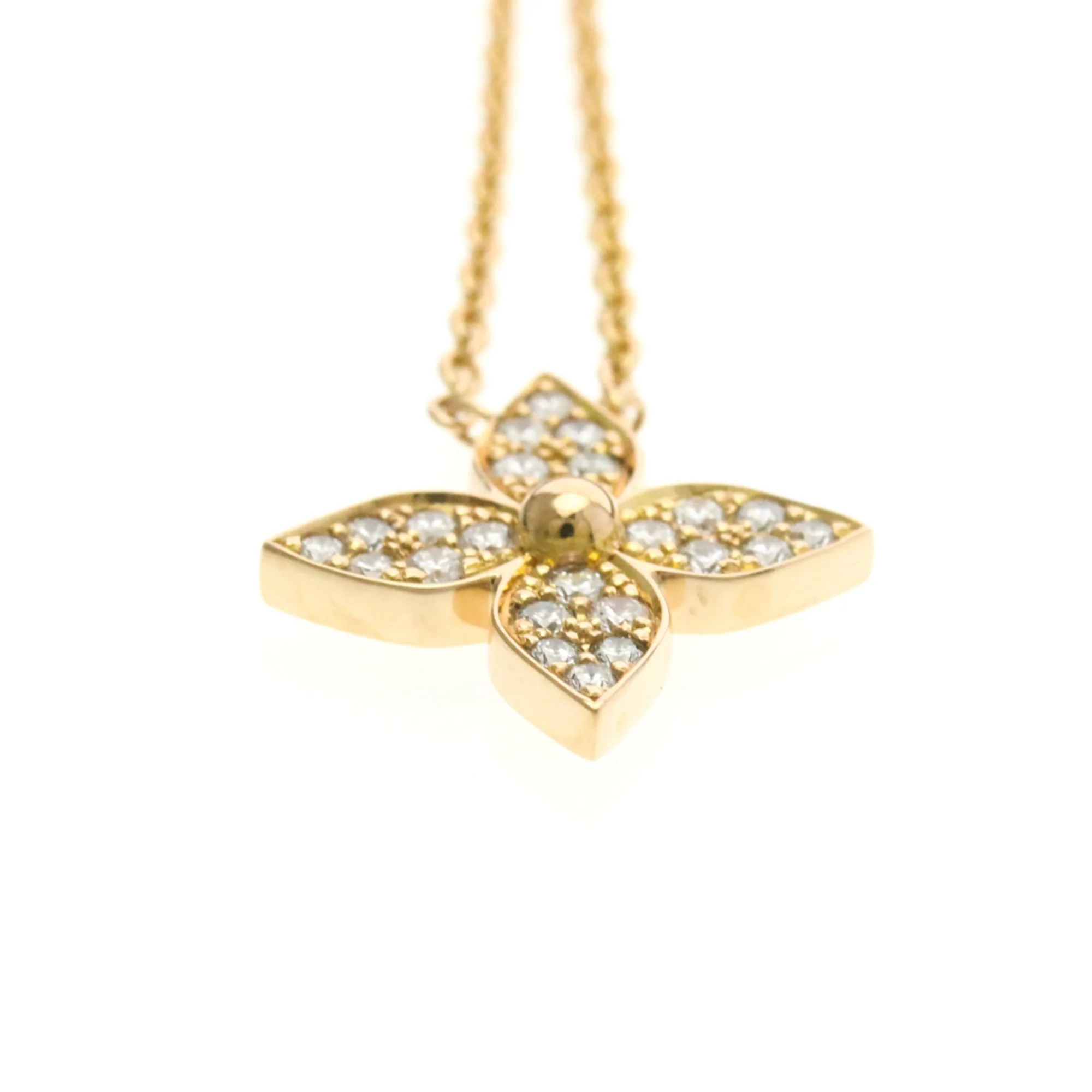 Pendant Necklace 18K Rose Gold with Diamond - Image 4