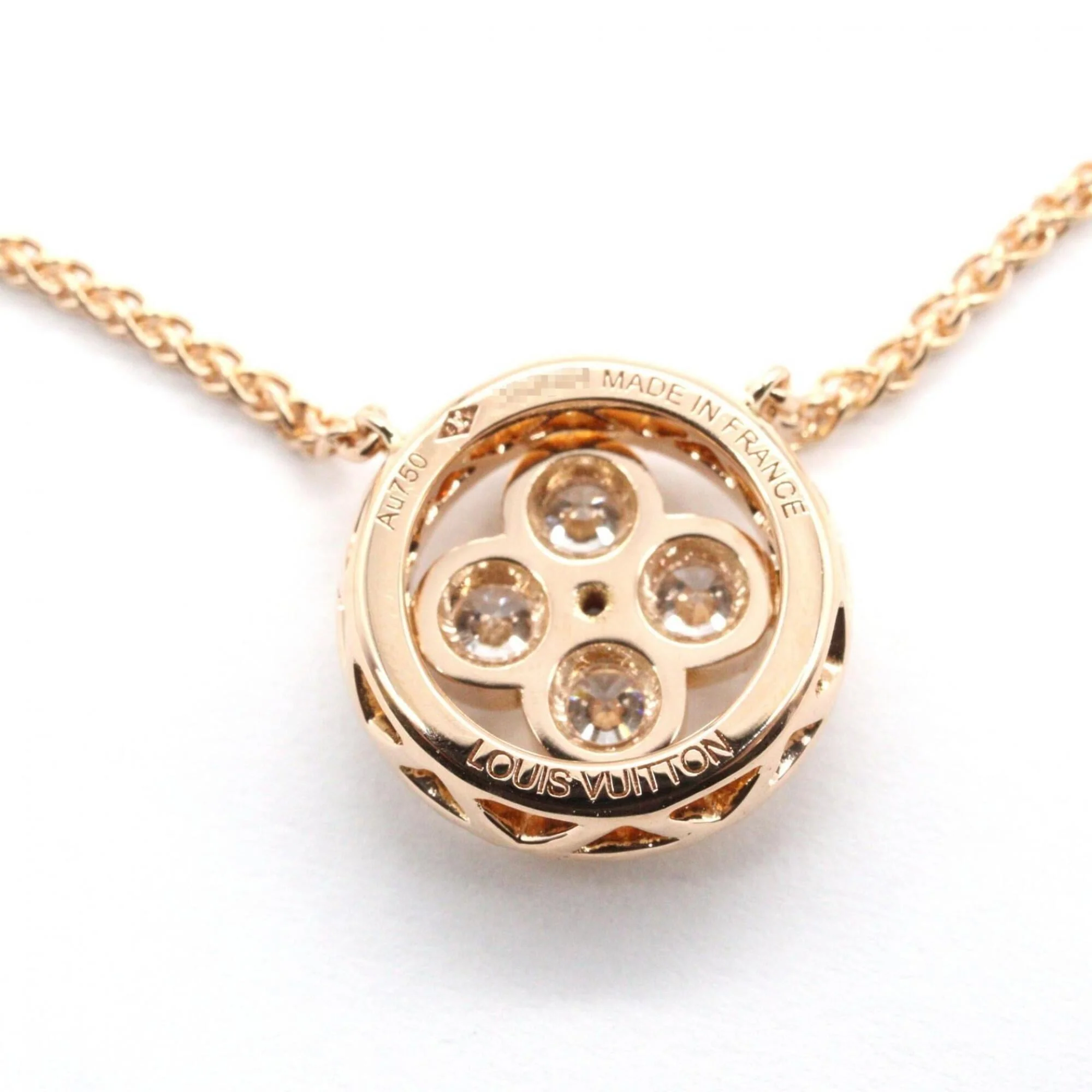 Pendant Necklace 18K Rose Gold with Diamond - Image 4