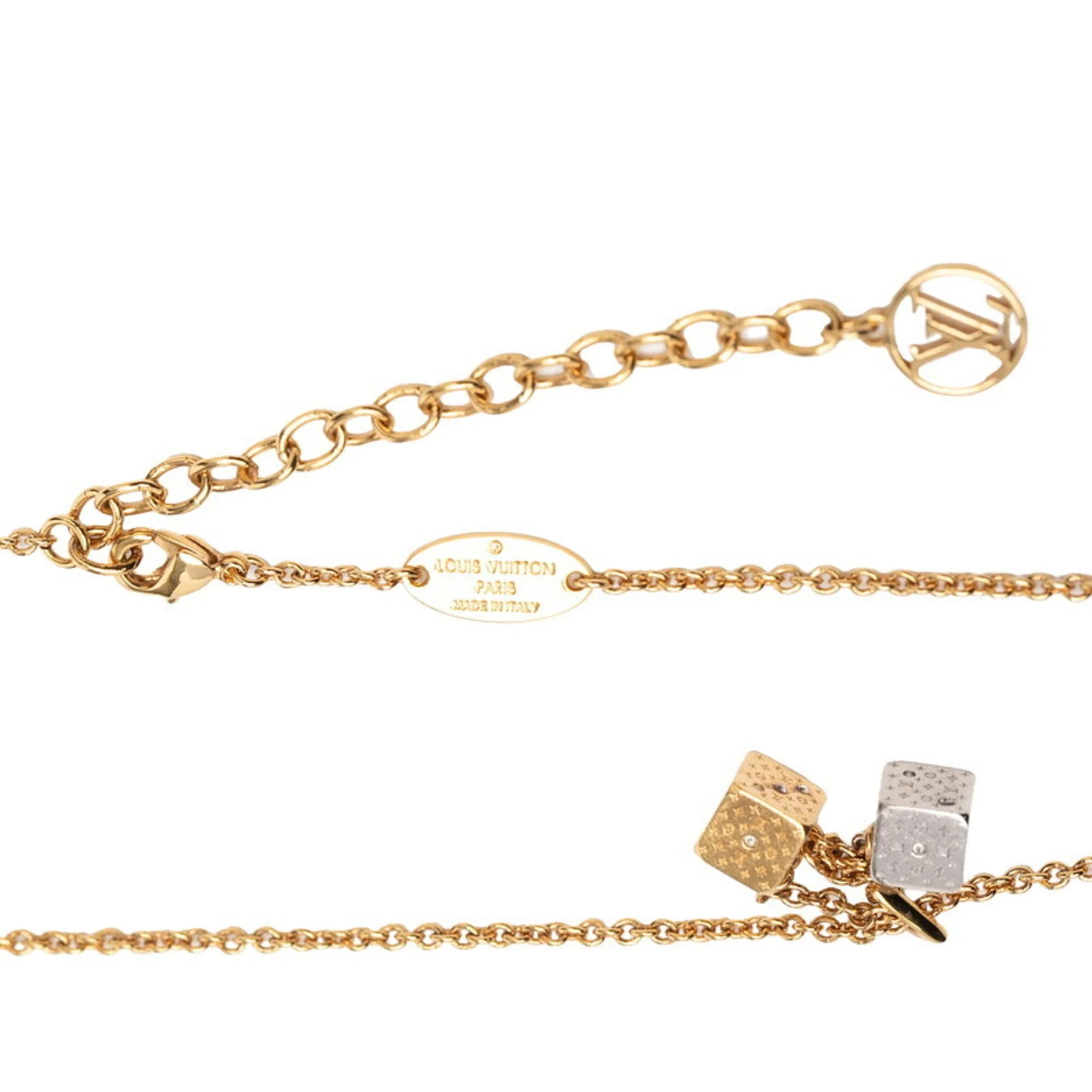 Pendant Necklace Gold and Rhinestone - Image 4