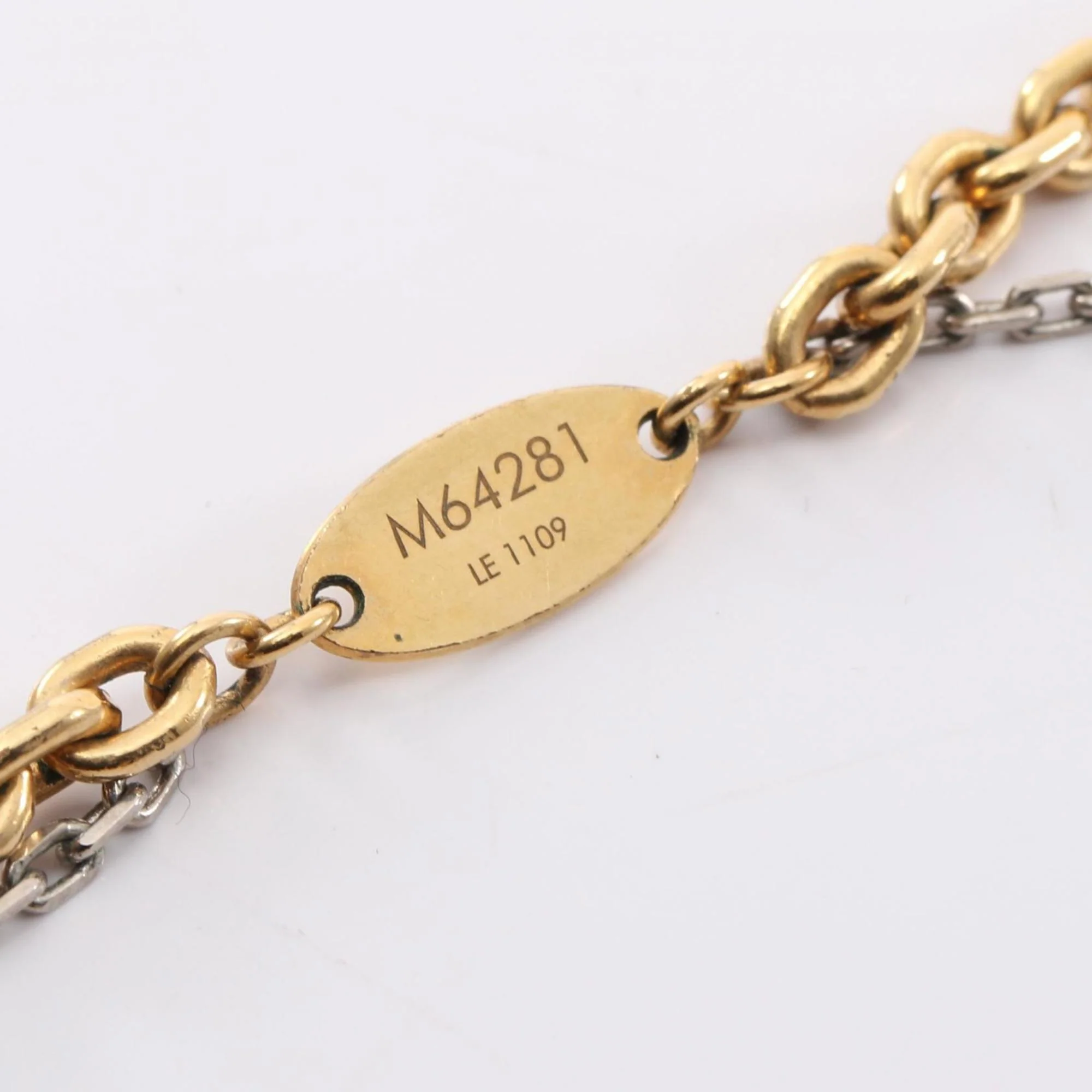 Pendant Necklace Gold and Stainless Steel - Image 5
