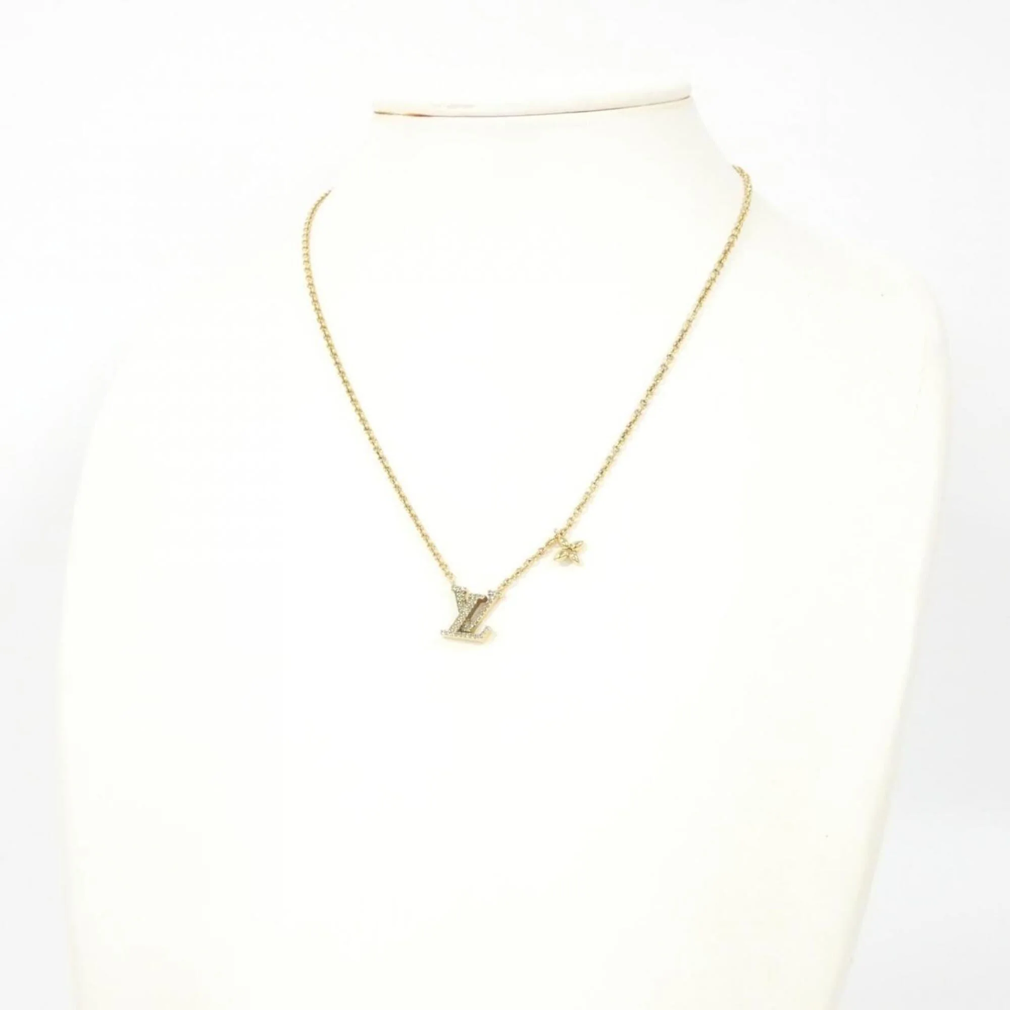 Pendant Necklace Gold LV Iconic - Image 5