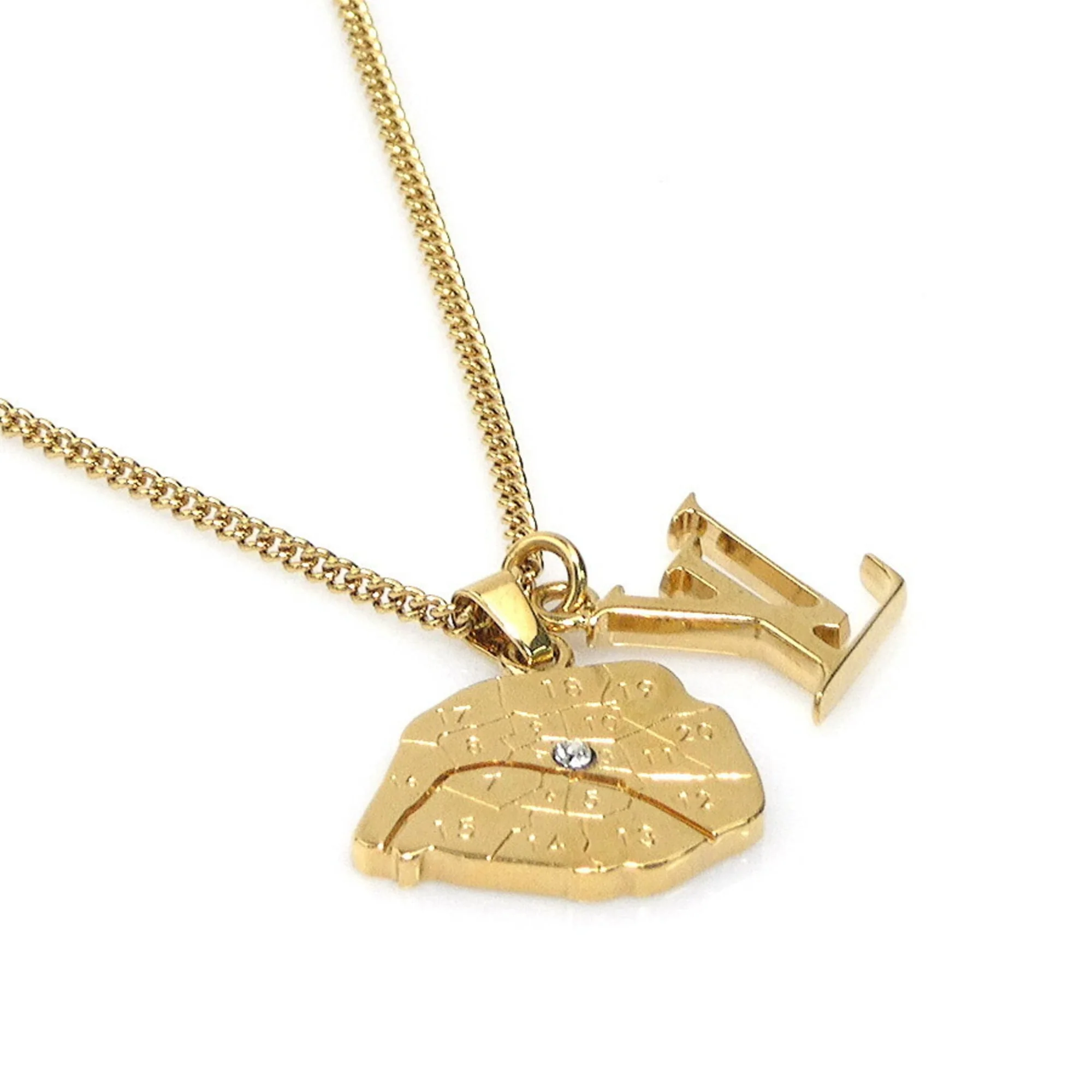 Pendant Necklace Gold Metal - Image 2