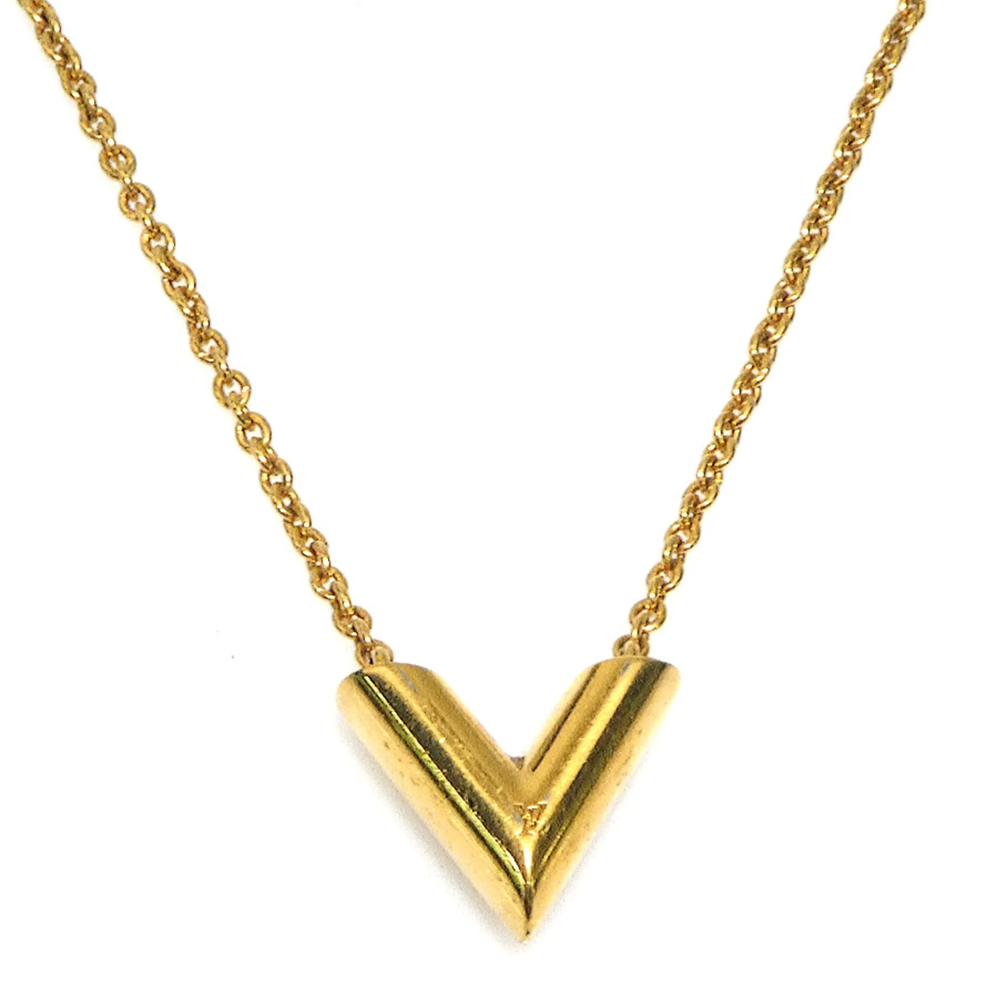 Pendant Necklace Gold Metal