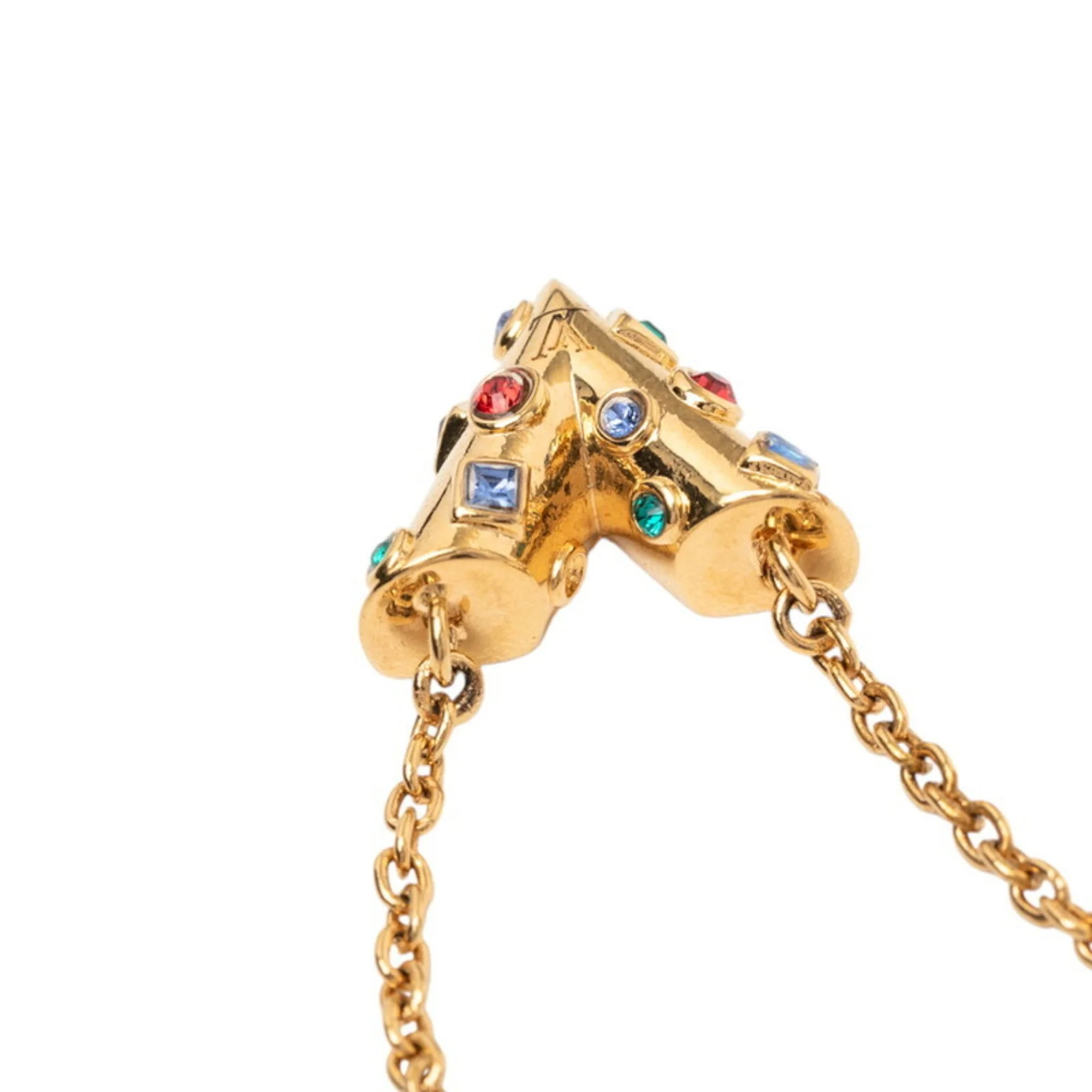 Pendant Necklace Gold Plated Rhinestone - Image 3