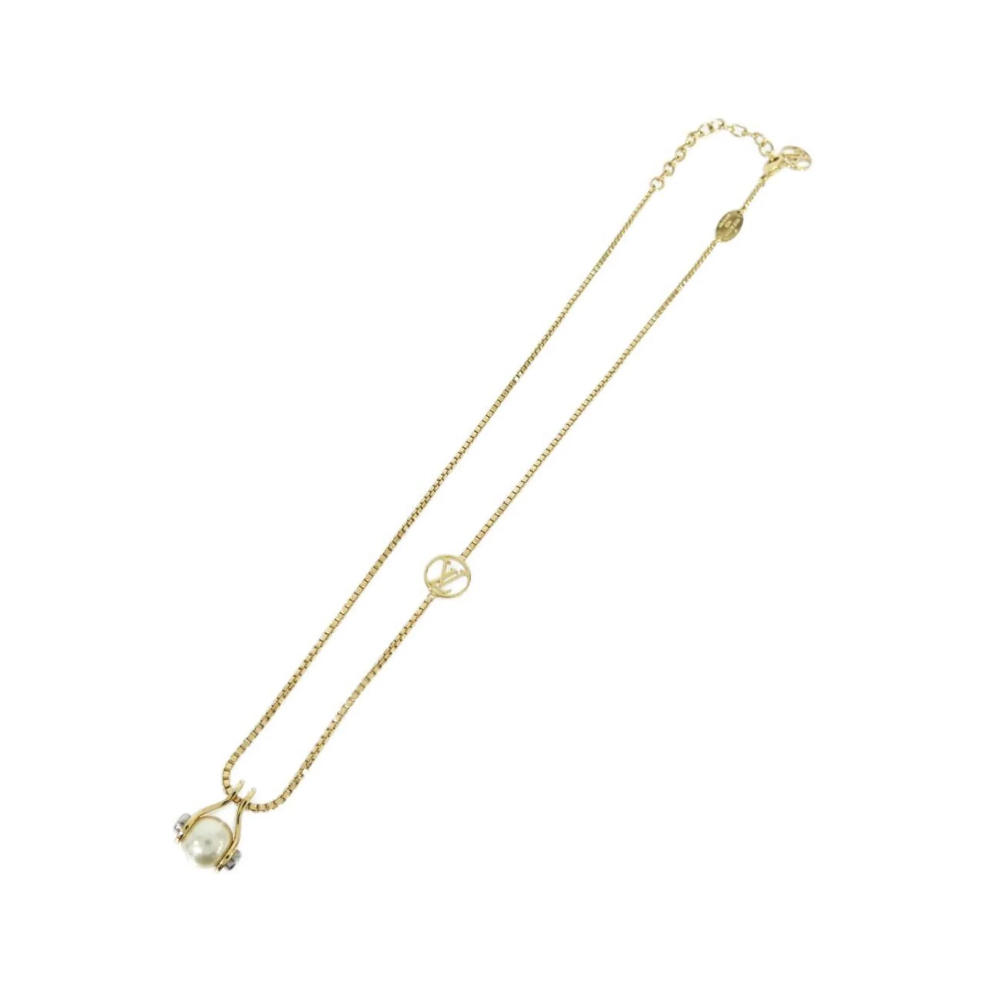 Pendant Necklace Gold with Pearl - Image 2