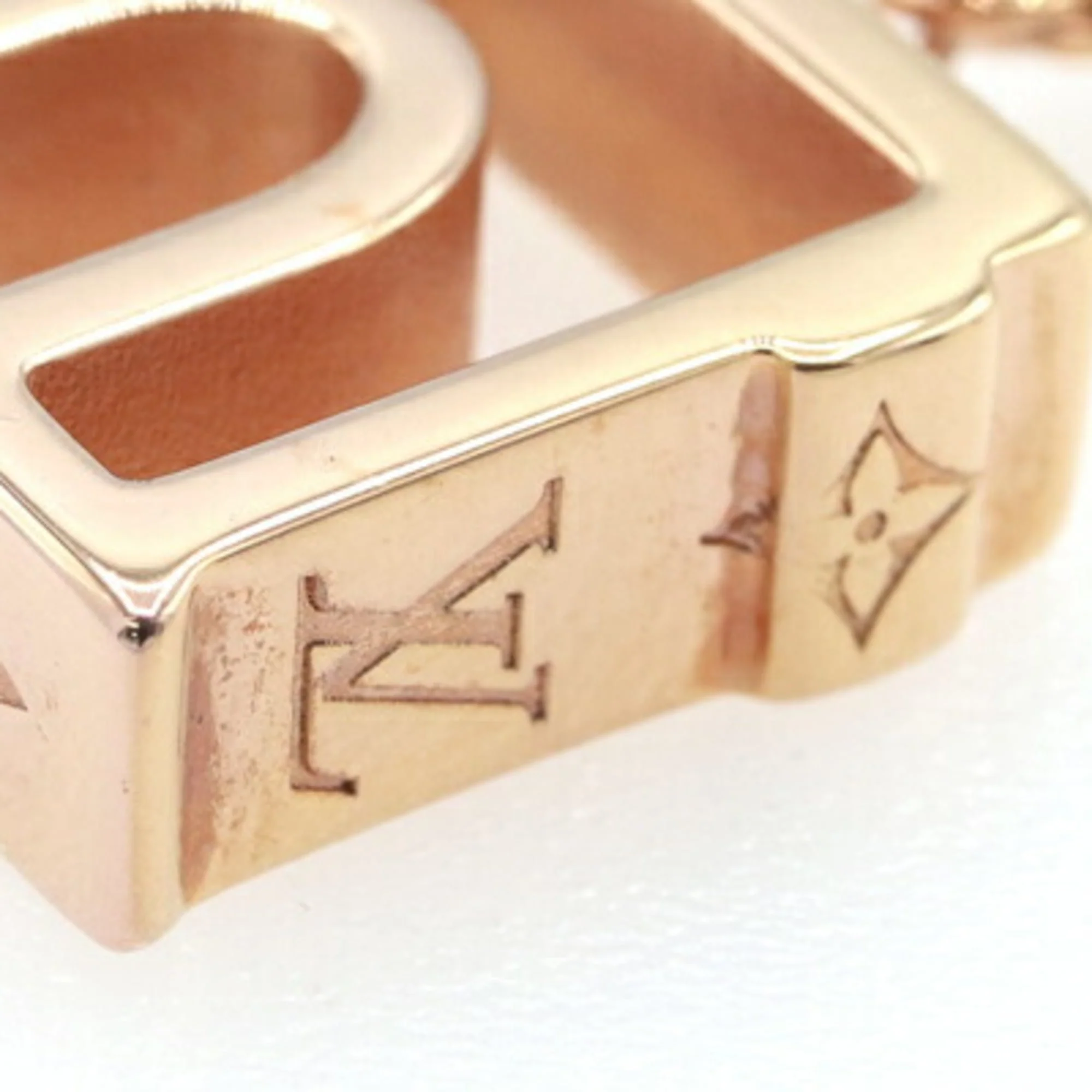 Pendant Necklace Metal Pink Gold - Image 4