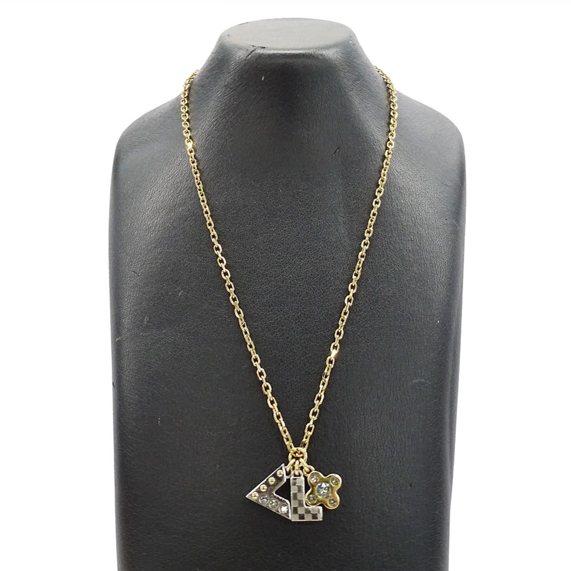 Pendant Necklace Metal Silver with Rhinestone - Image 5
