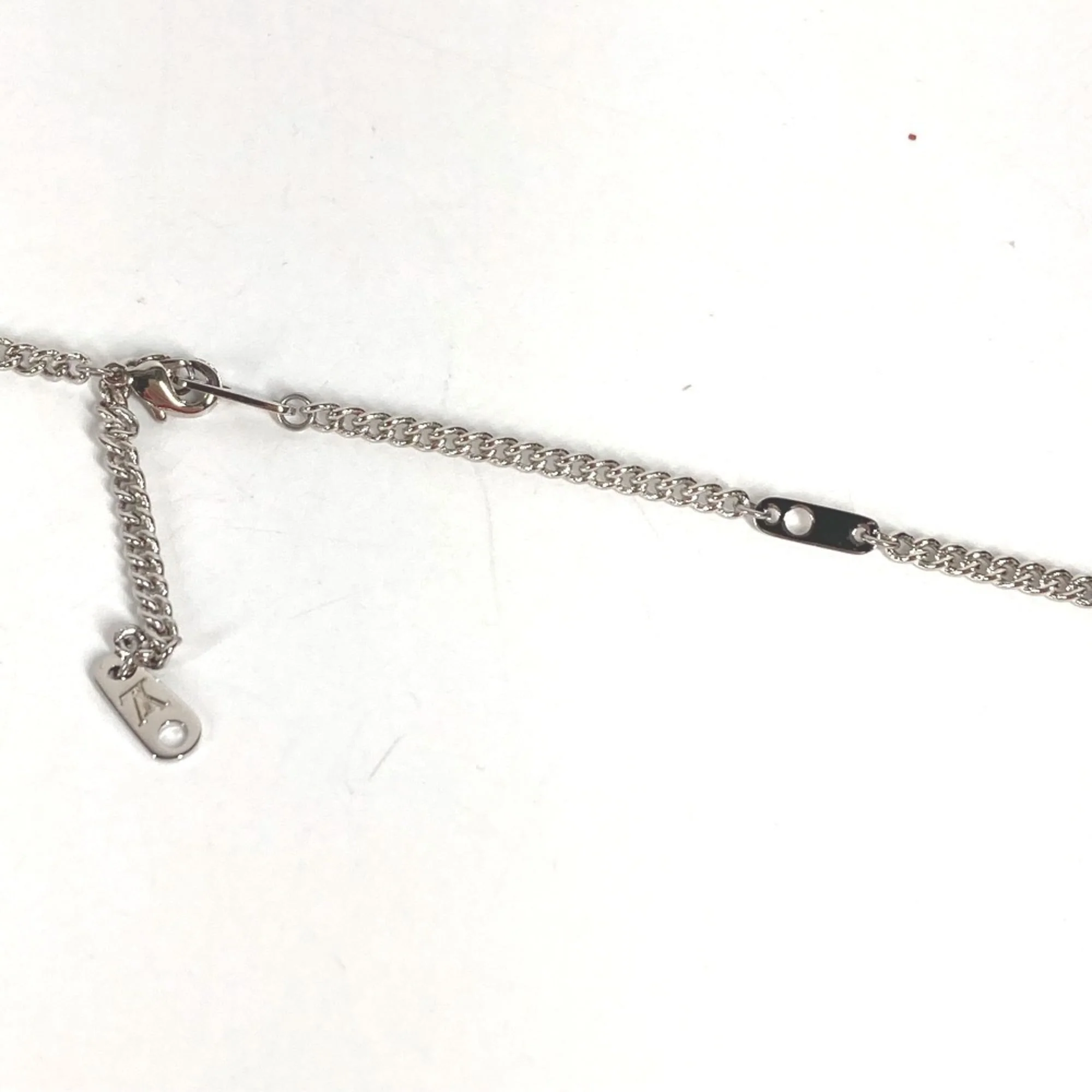 Pendant Necklace Metal with Tiger Eye Brown and Silver - Image 4