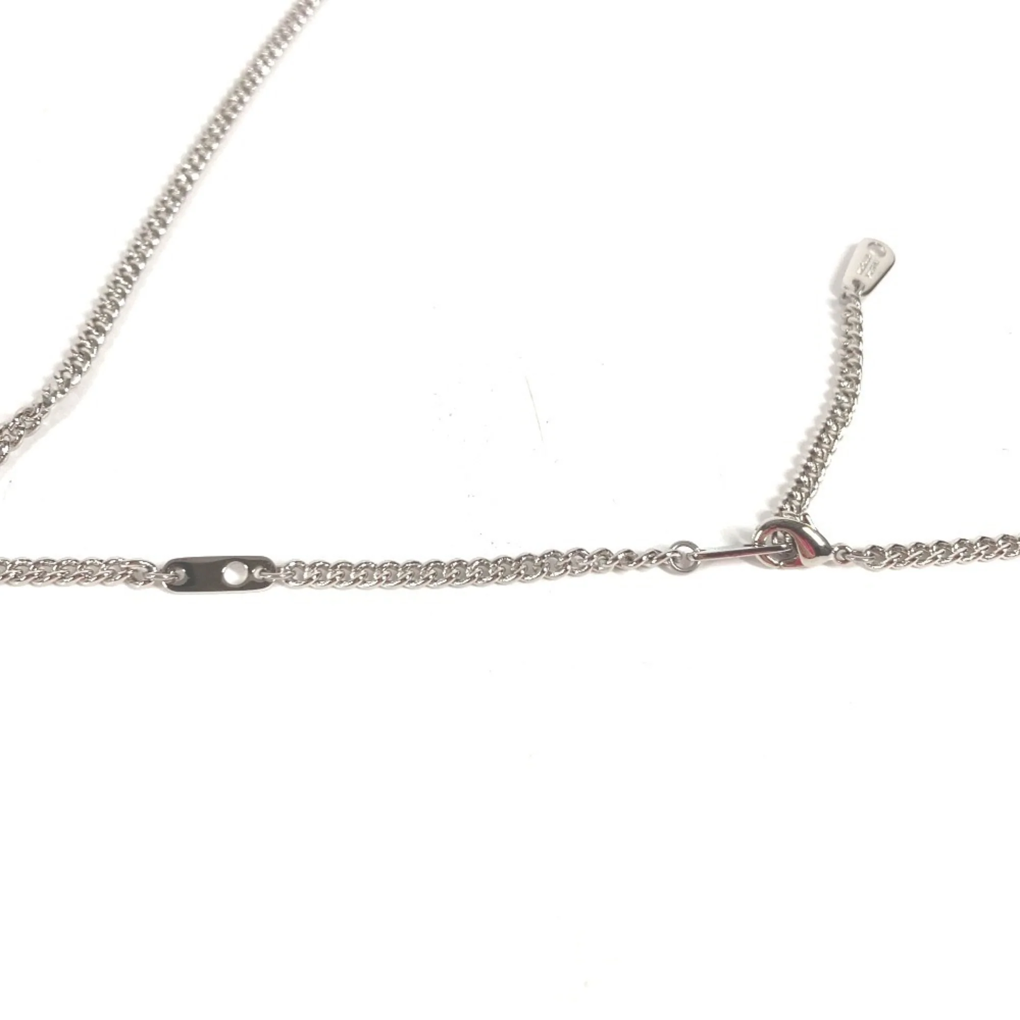 Pendant Necklace Metal with Tiger Eye Brown and Silver - Image 8