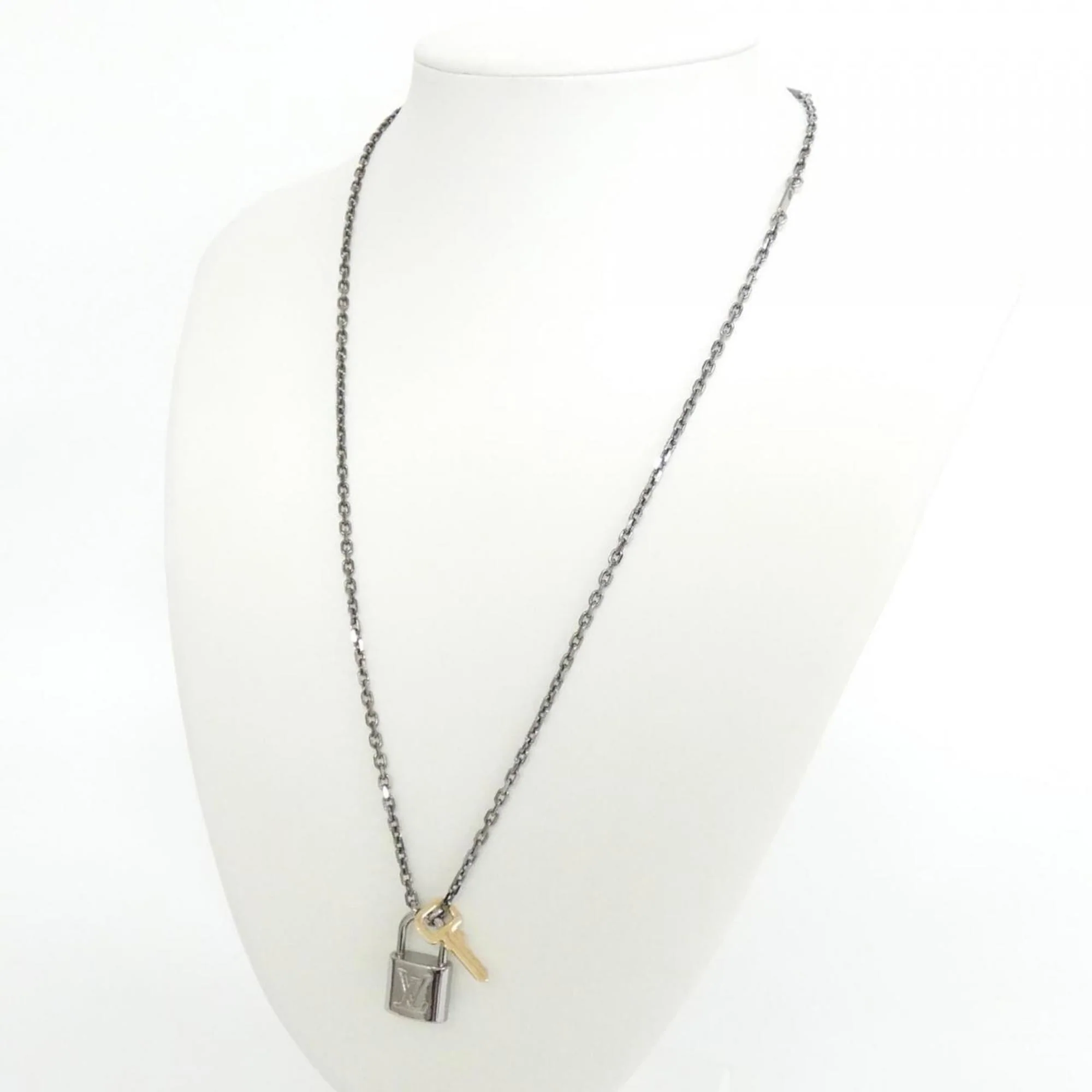 Pendant Necklace Pink Gold and Silver - Image 6