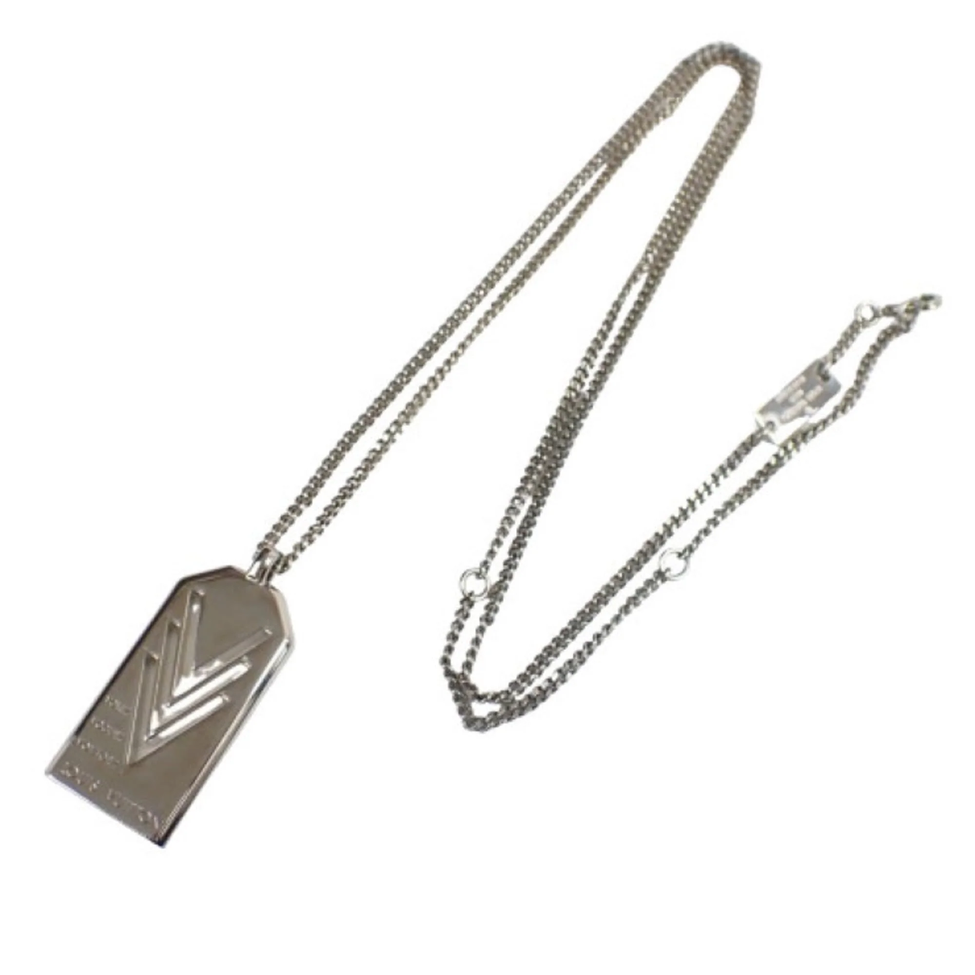 Pendant Necklace Silver Metal