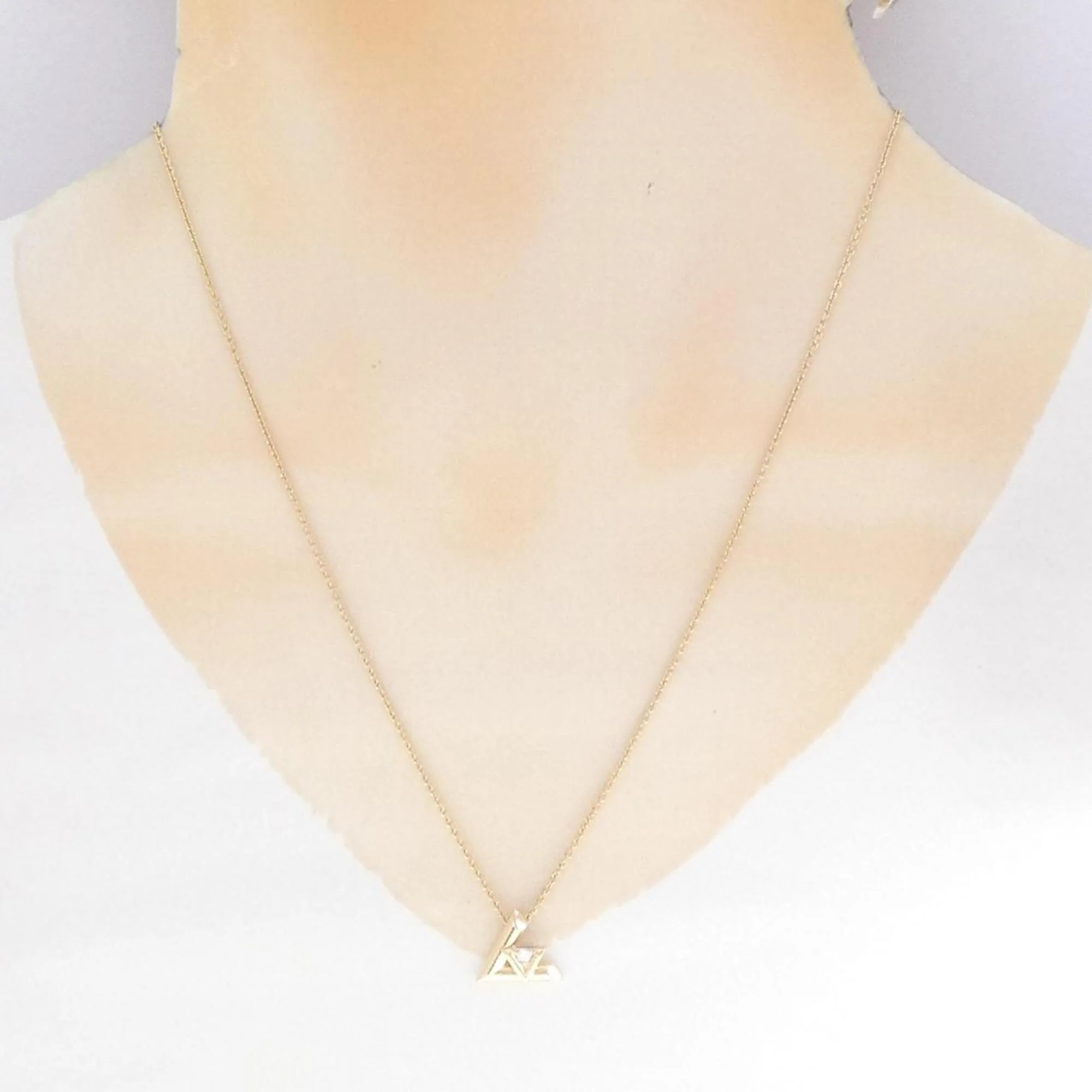 Vault One Pendant Necklace 18K Yellow Gold Mini with Diamond - Image 6