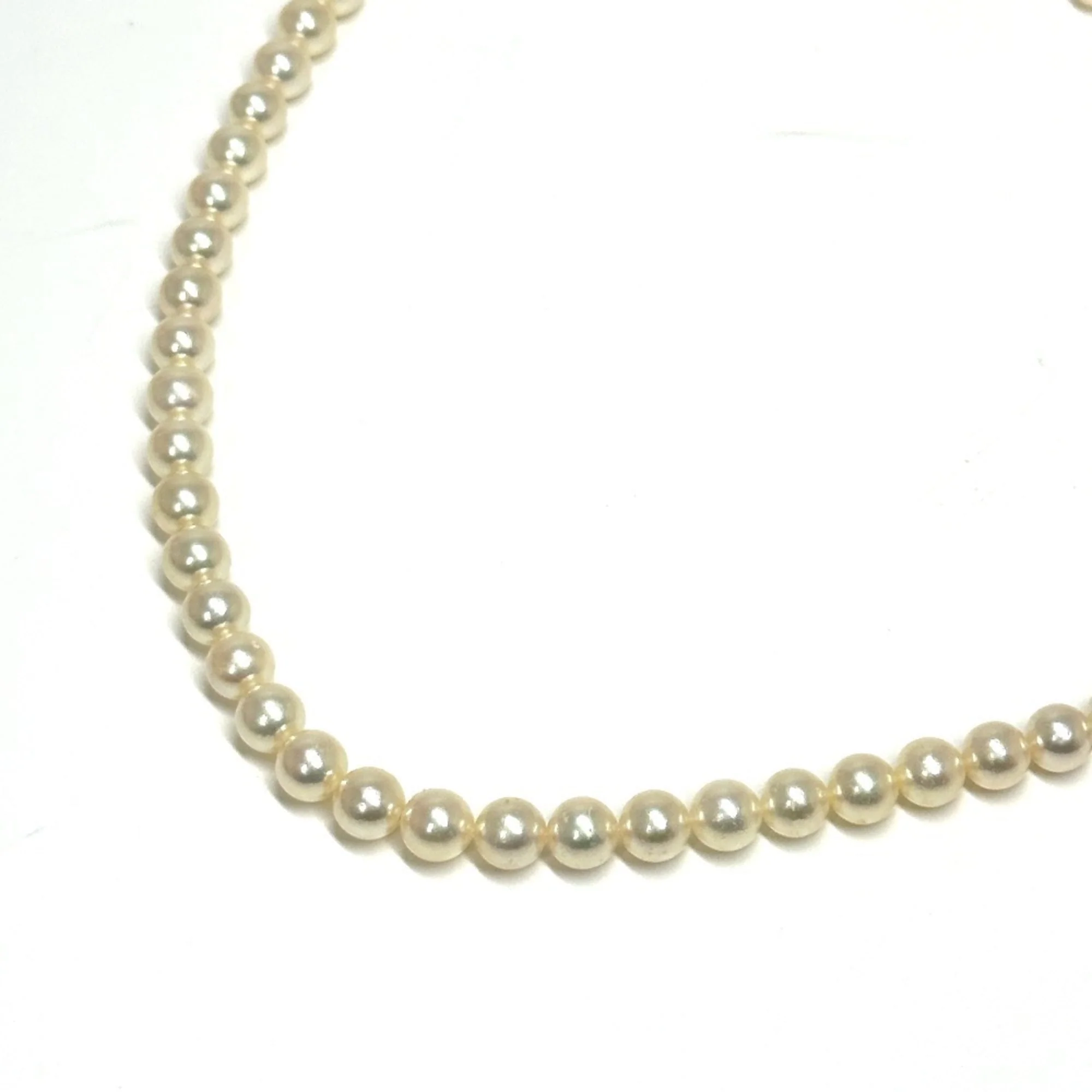 Pendant Necklace With White Pearl 7.0mm 40cm - Image 2
