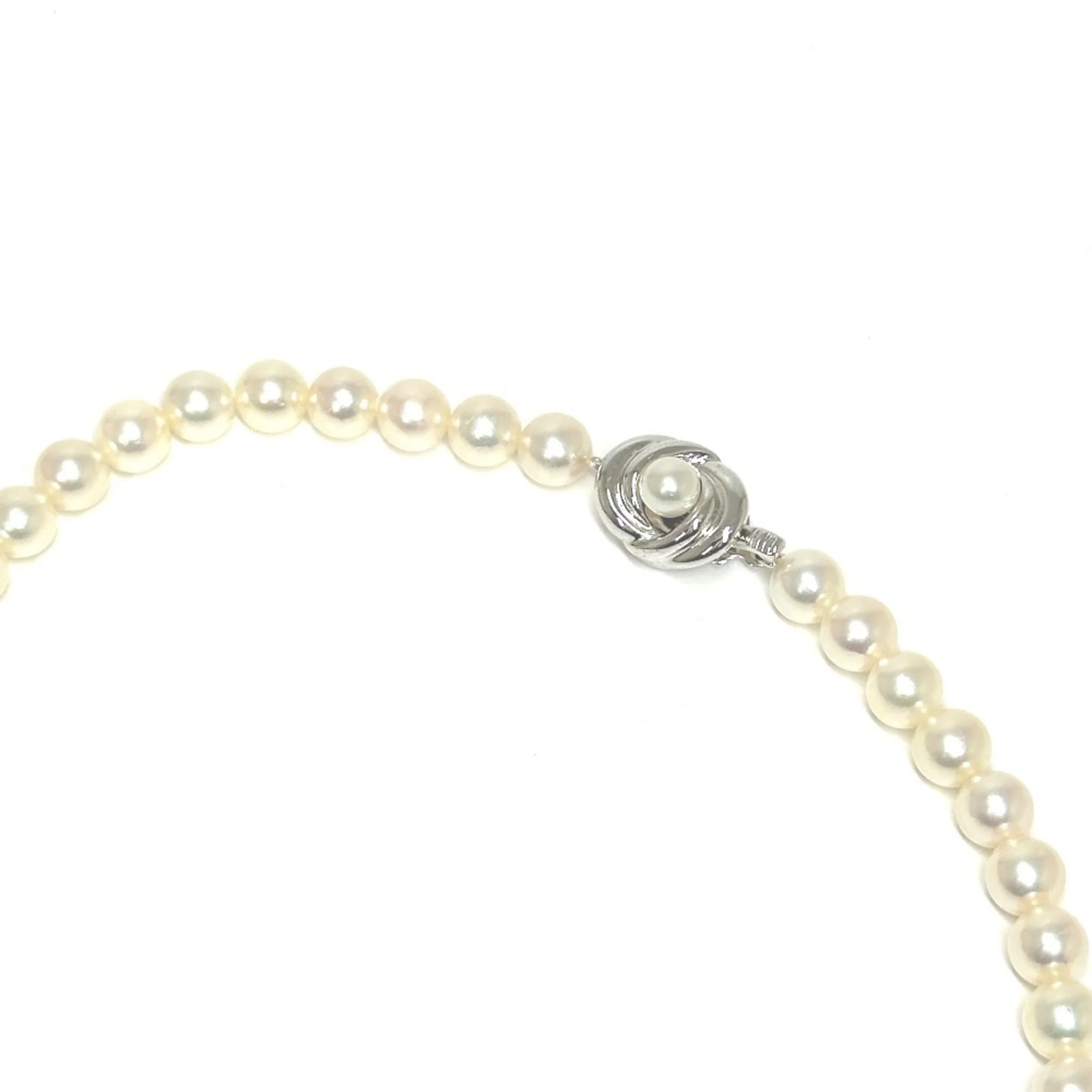 Pendant Necklace With White Pearl 7.0mm 40cm - Image 3
