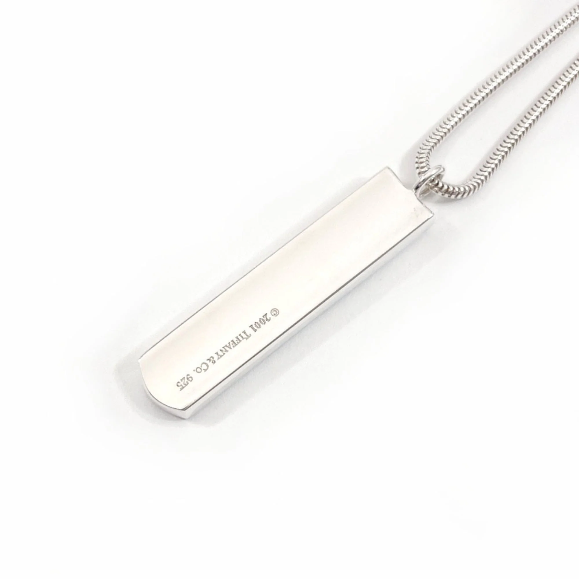 1837 Bar Pendant Necklace Sterling Silver - Image 2