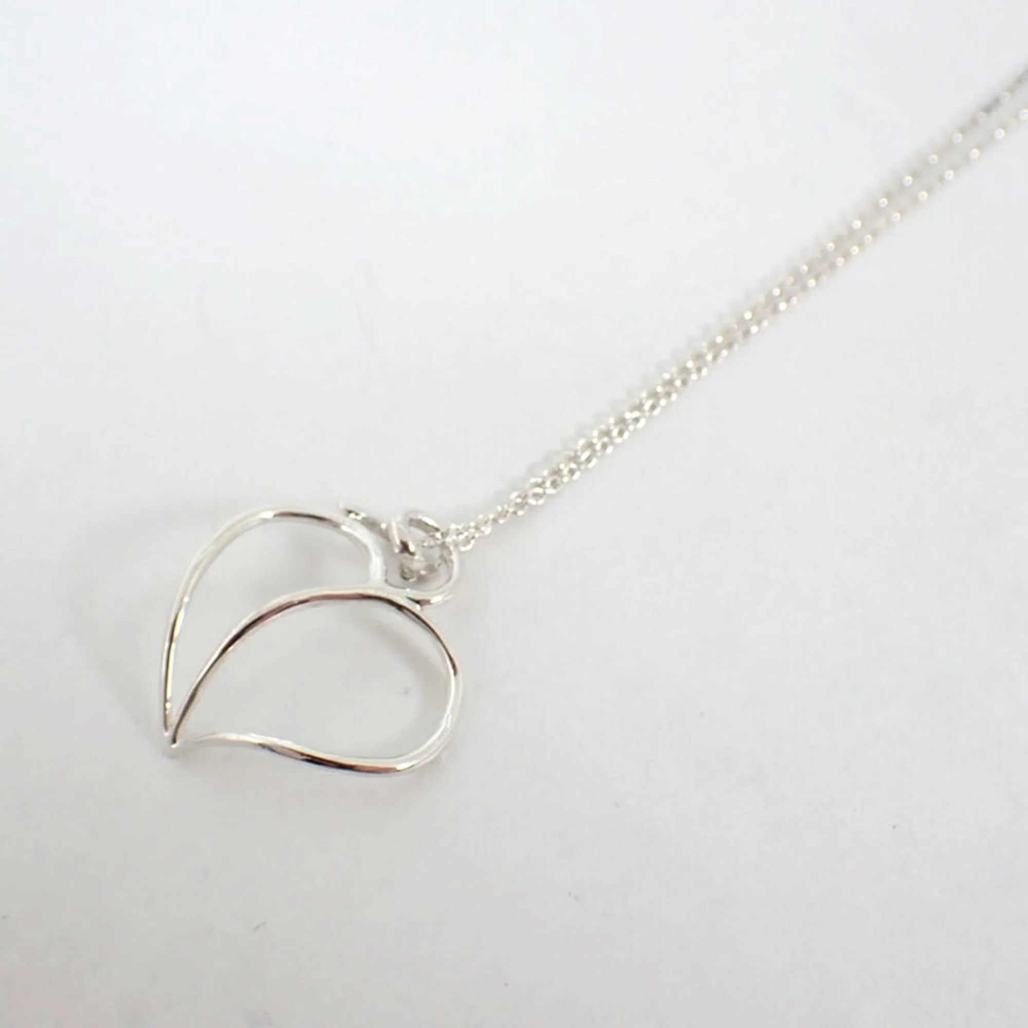Apple Heart Pendant Necklace Sterling Silver - Image 7
