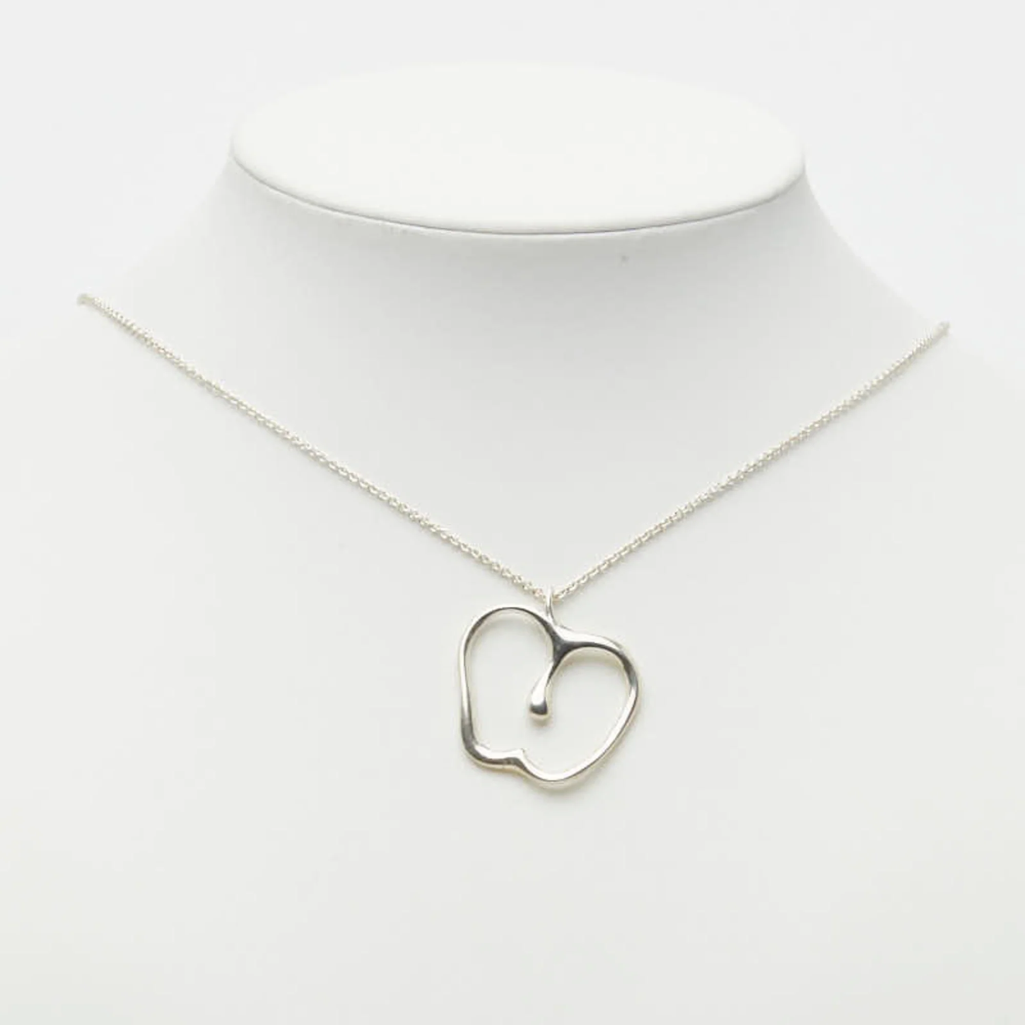 Apple Long Pendant Necklace Sterling Silver - Image 8