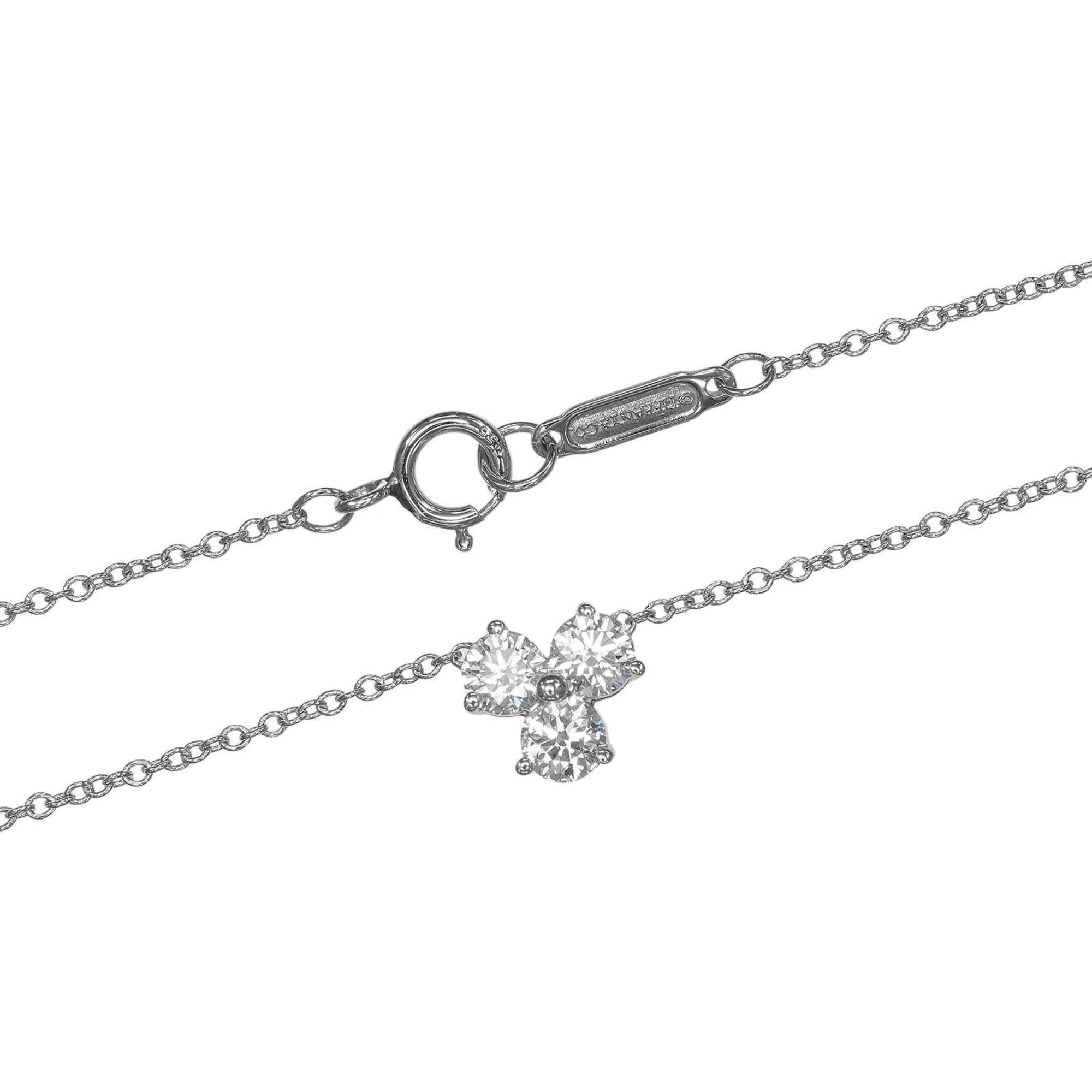Aria Pendant Necklace Platinum with Diamond - Image 5