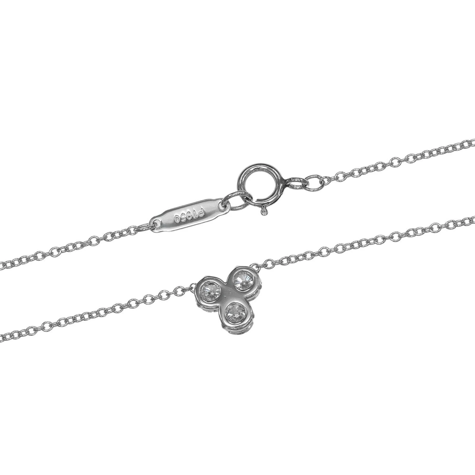 Aria Pendant Necklace Platinum with Diamond - Image 6
