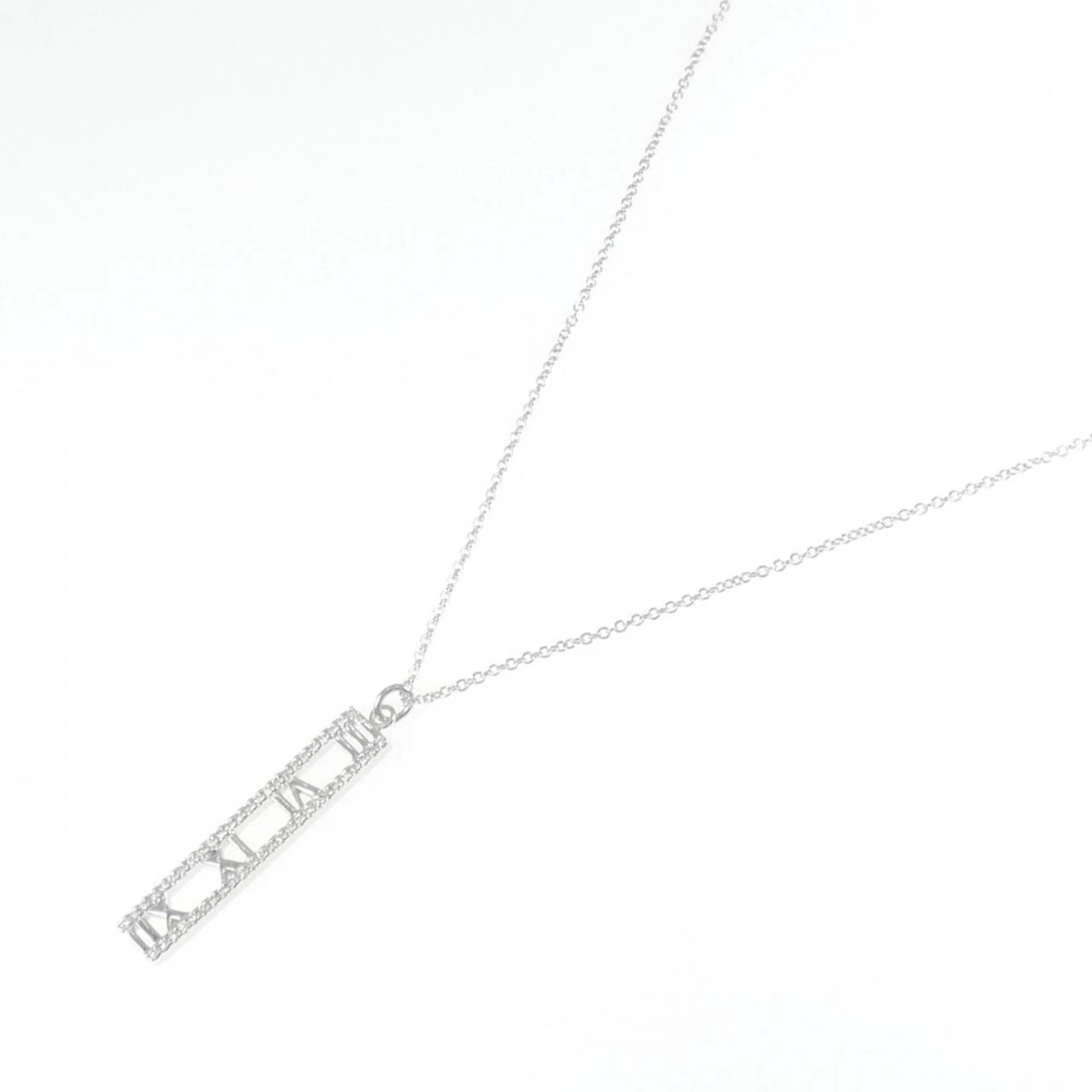 Atlas Pendant Necklace 18K White Gold - Image 2
