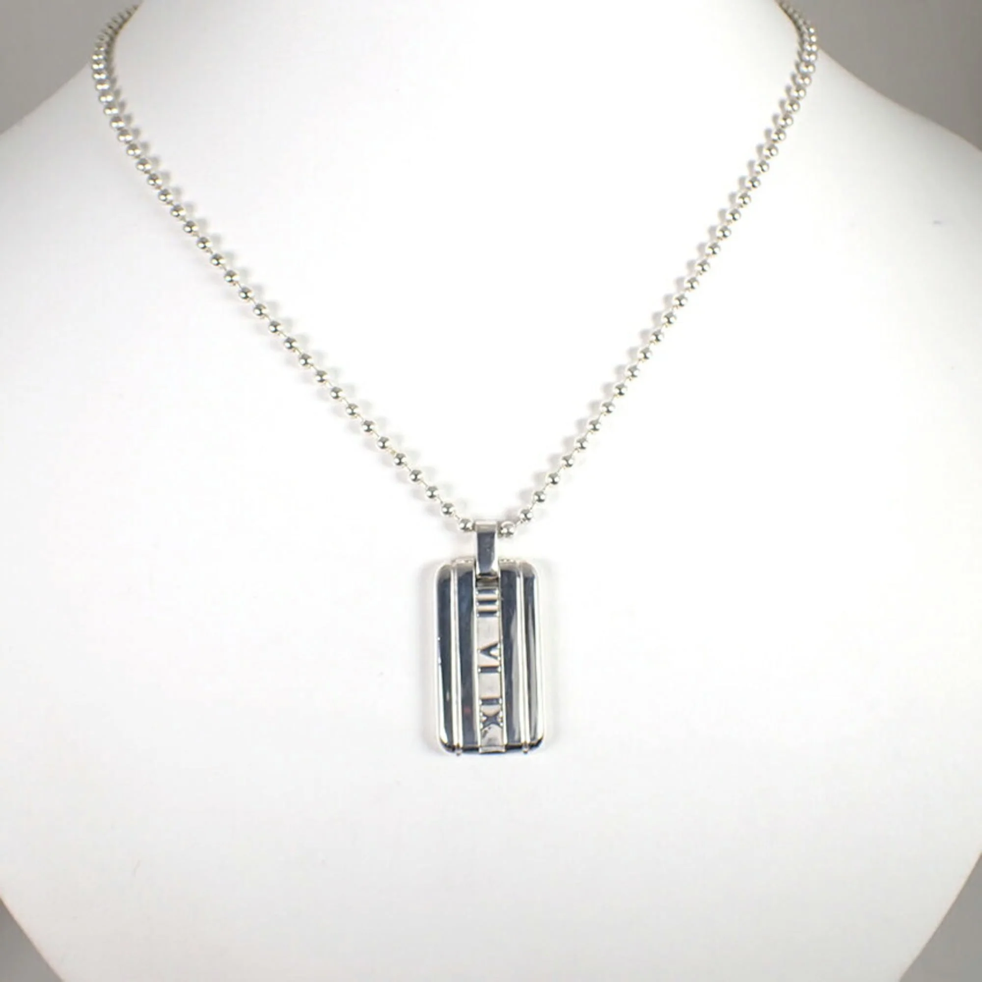 Atlas Pendant Necklace Sterling Silver - Image 3