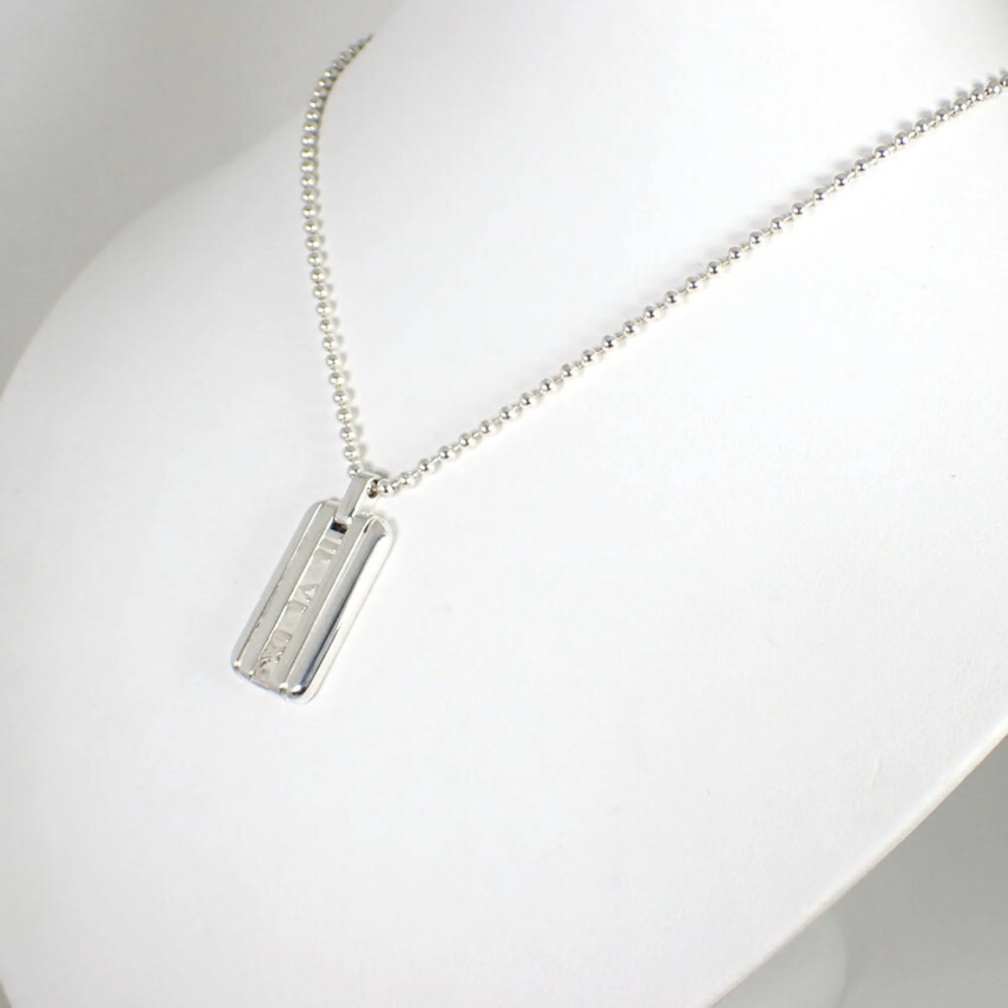 Atlas Pendant Necklace Sterling Silver - Image 4