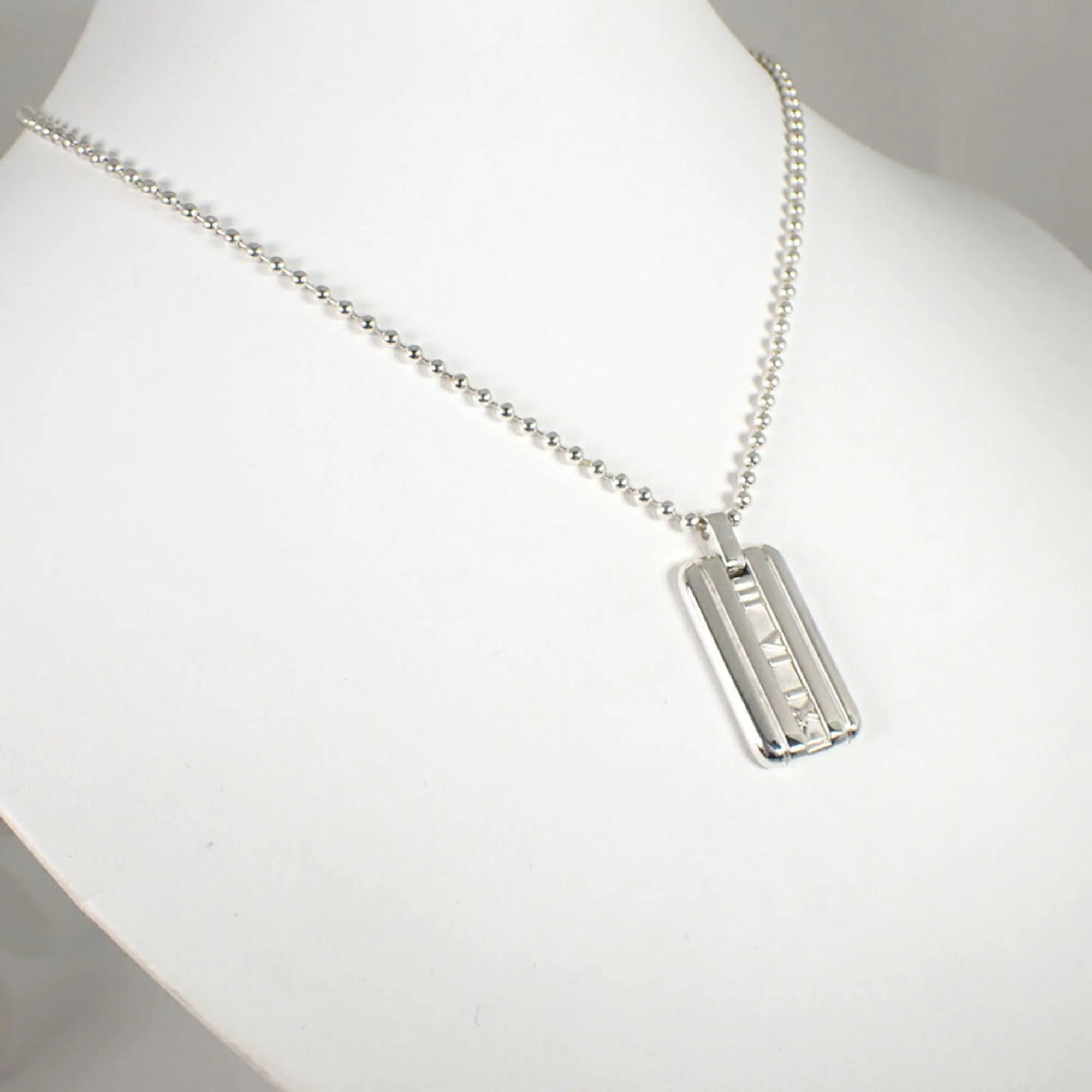 Atlas Pendant Necklace Sterling Silver - Image 5