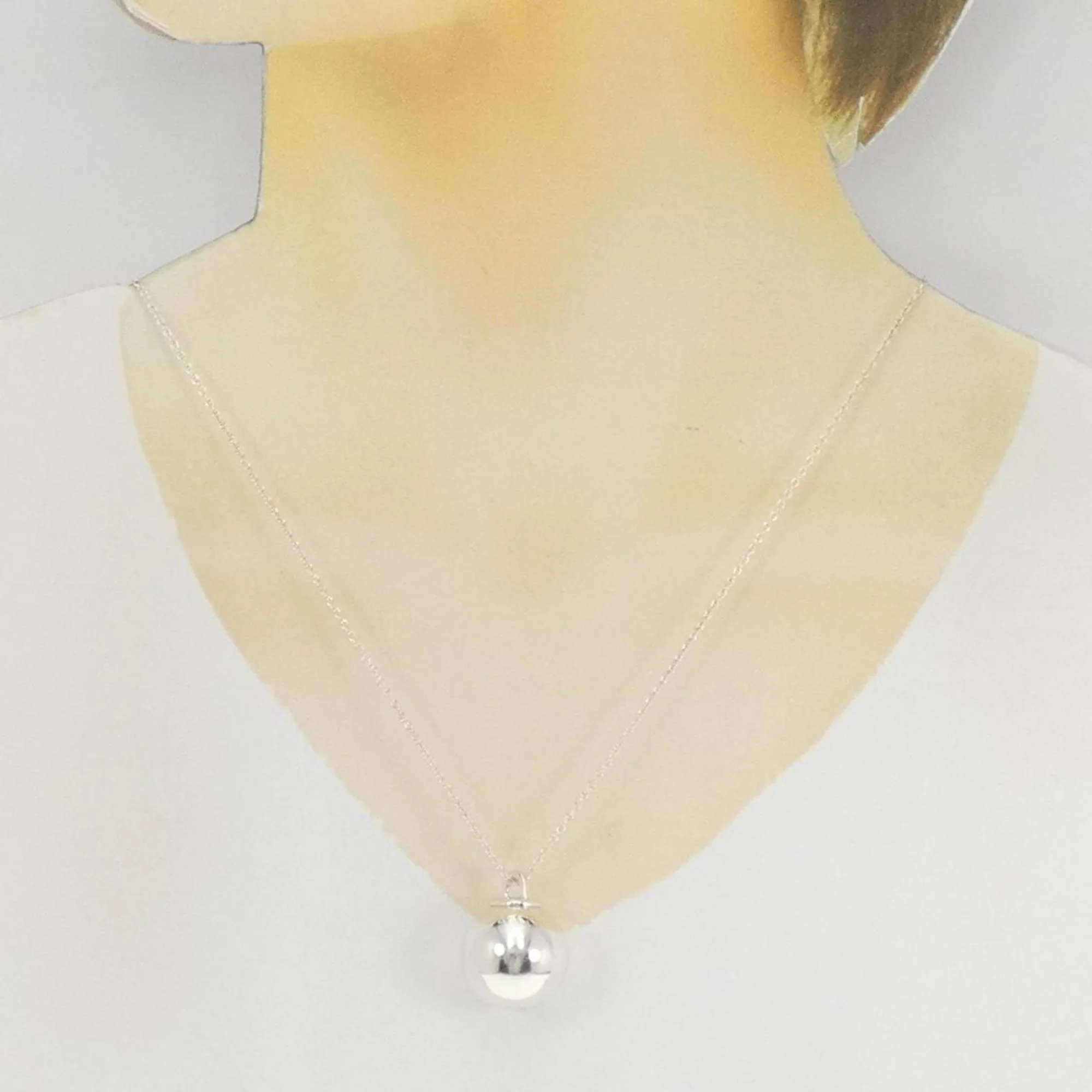 Ball Pendant Necklace Sterling Silver - Image 6