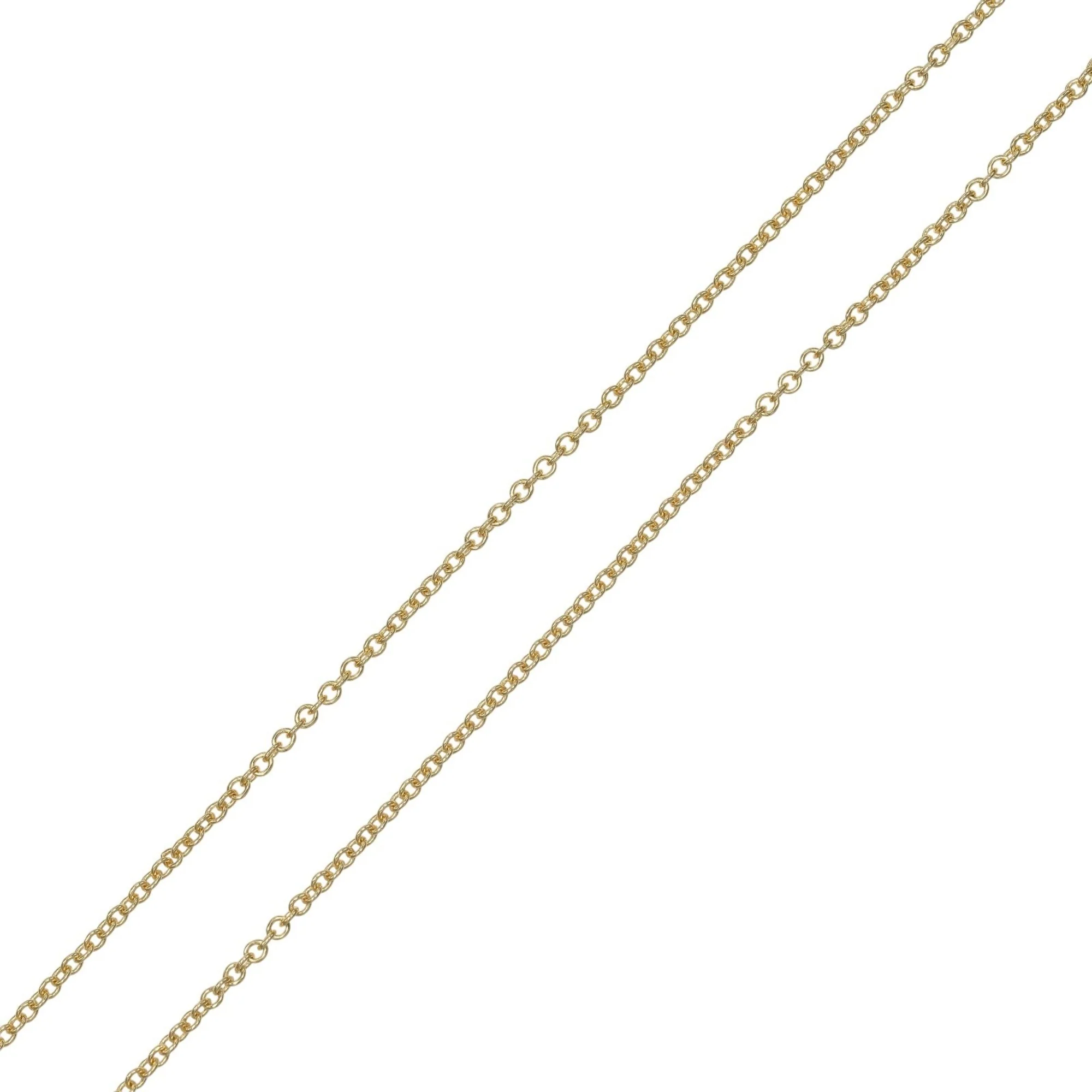 Bean Pendant Necklace 18K Yellow Gold 18.67mm - Image 6