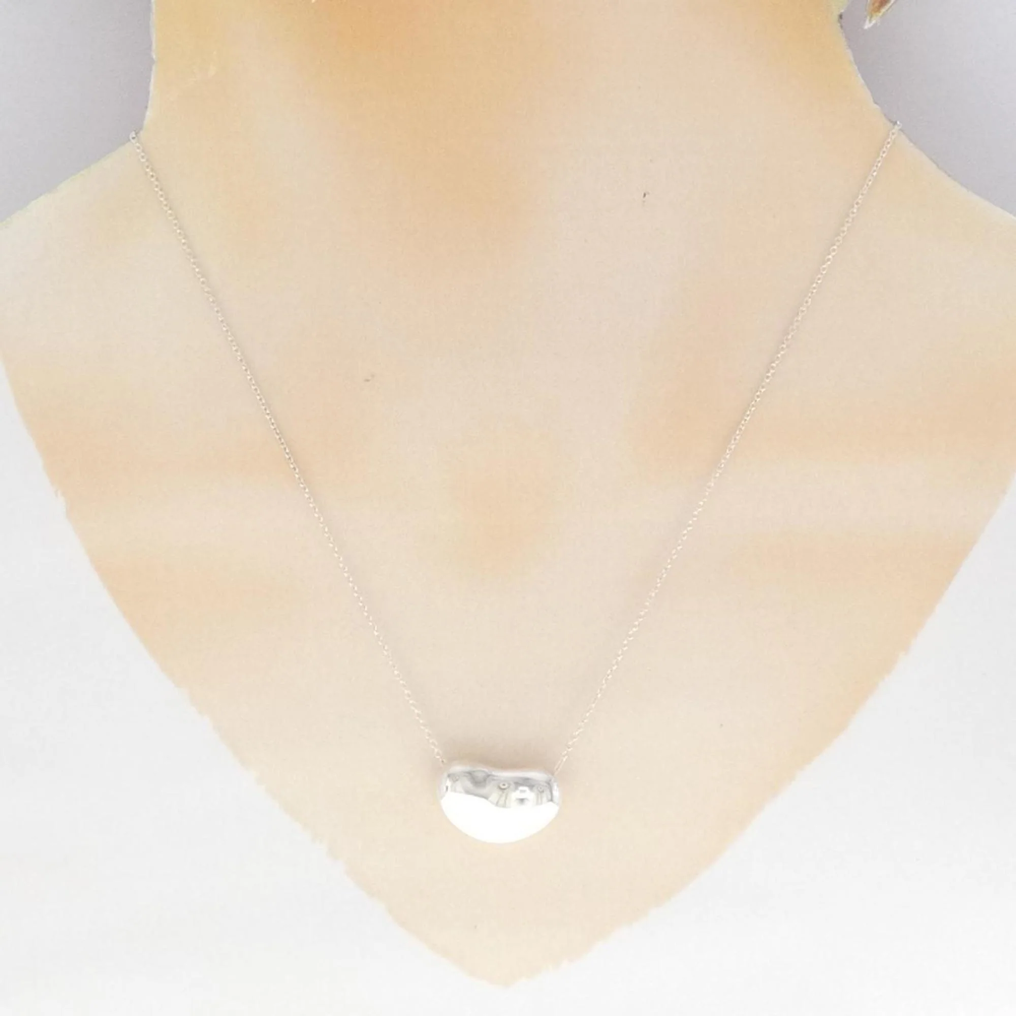 Bean Pendant Necklace Sterling Silver 11.7mm - Image 6