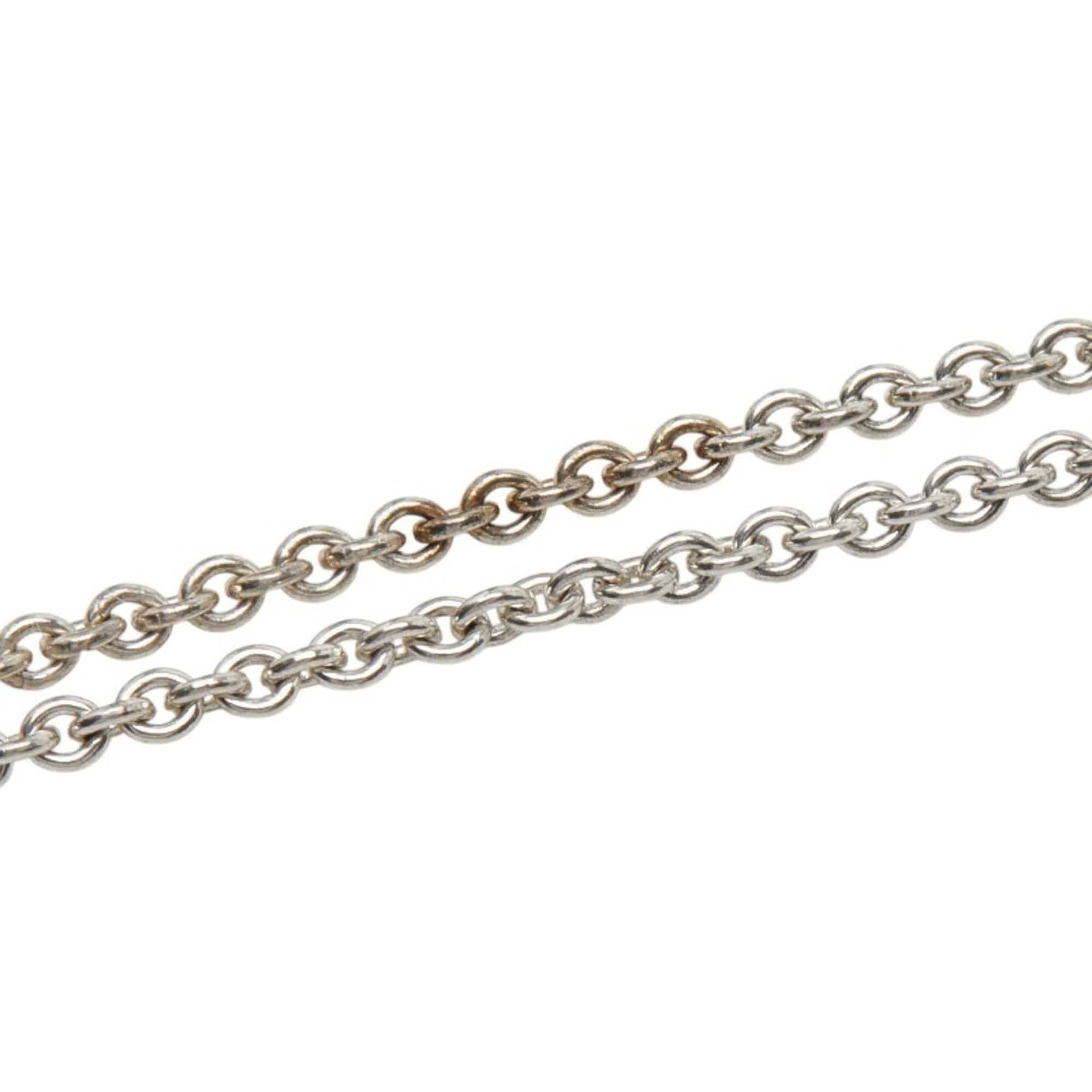 Bean Pendant Necklace Sterling Silver 14.2mm - Image 5