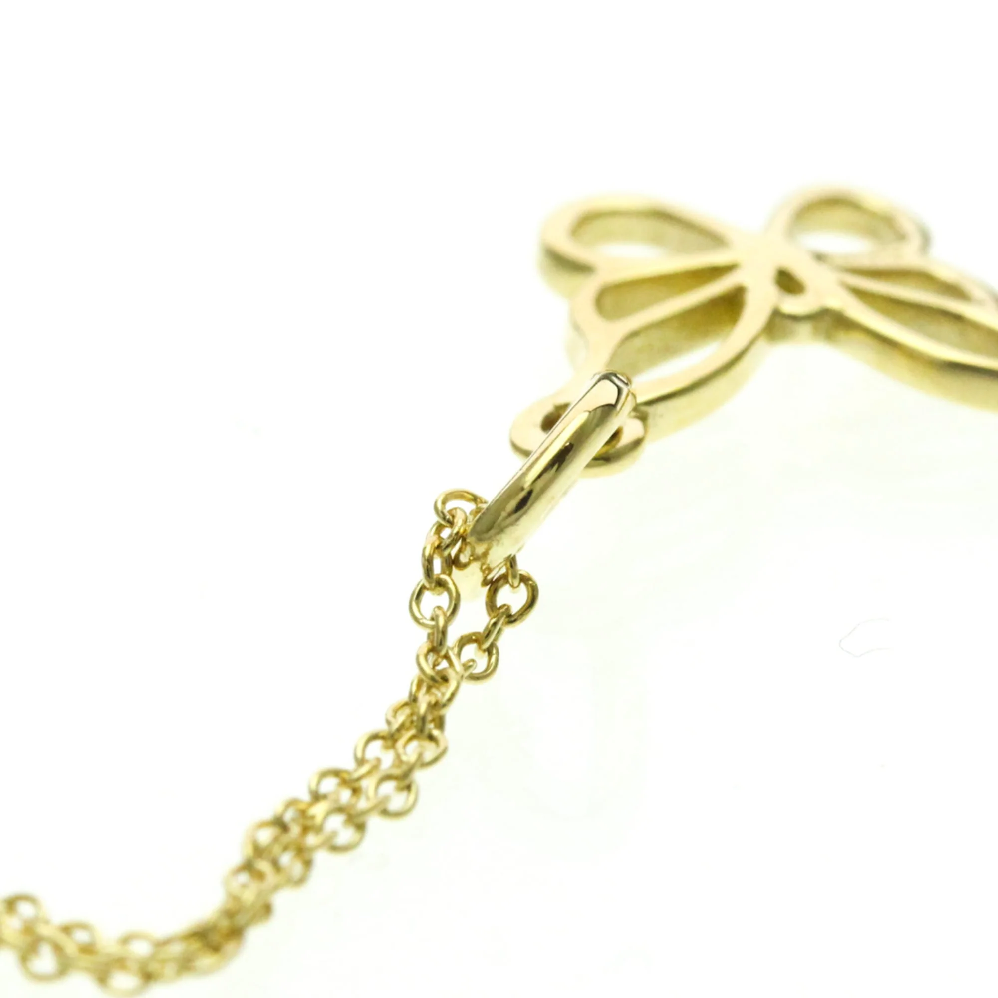 Butterfly Pendant Necklace 18K Yellow Gold - Image 6