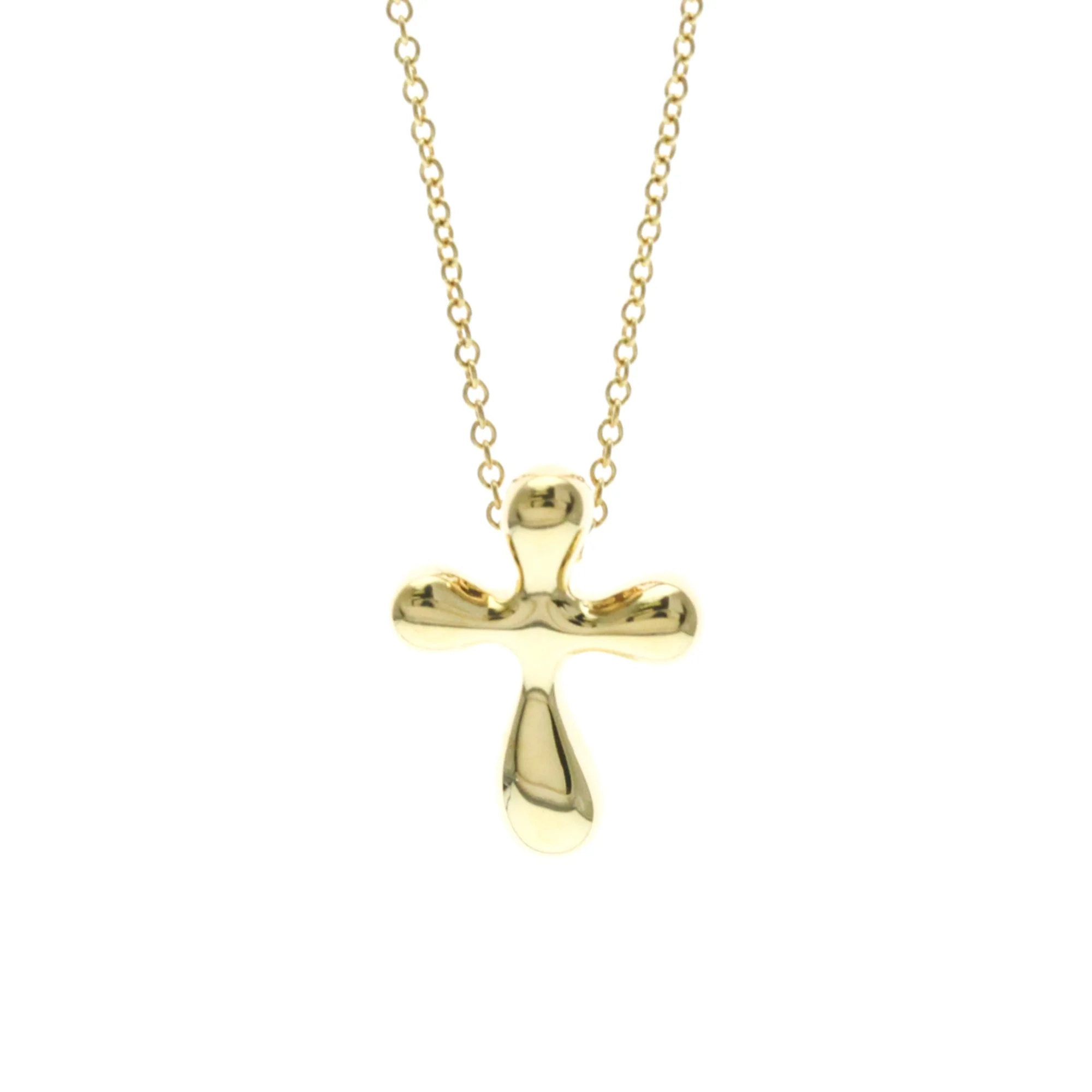 Cross Pendant Necklace 18K Yellow Gold