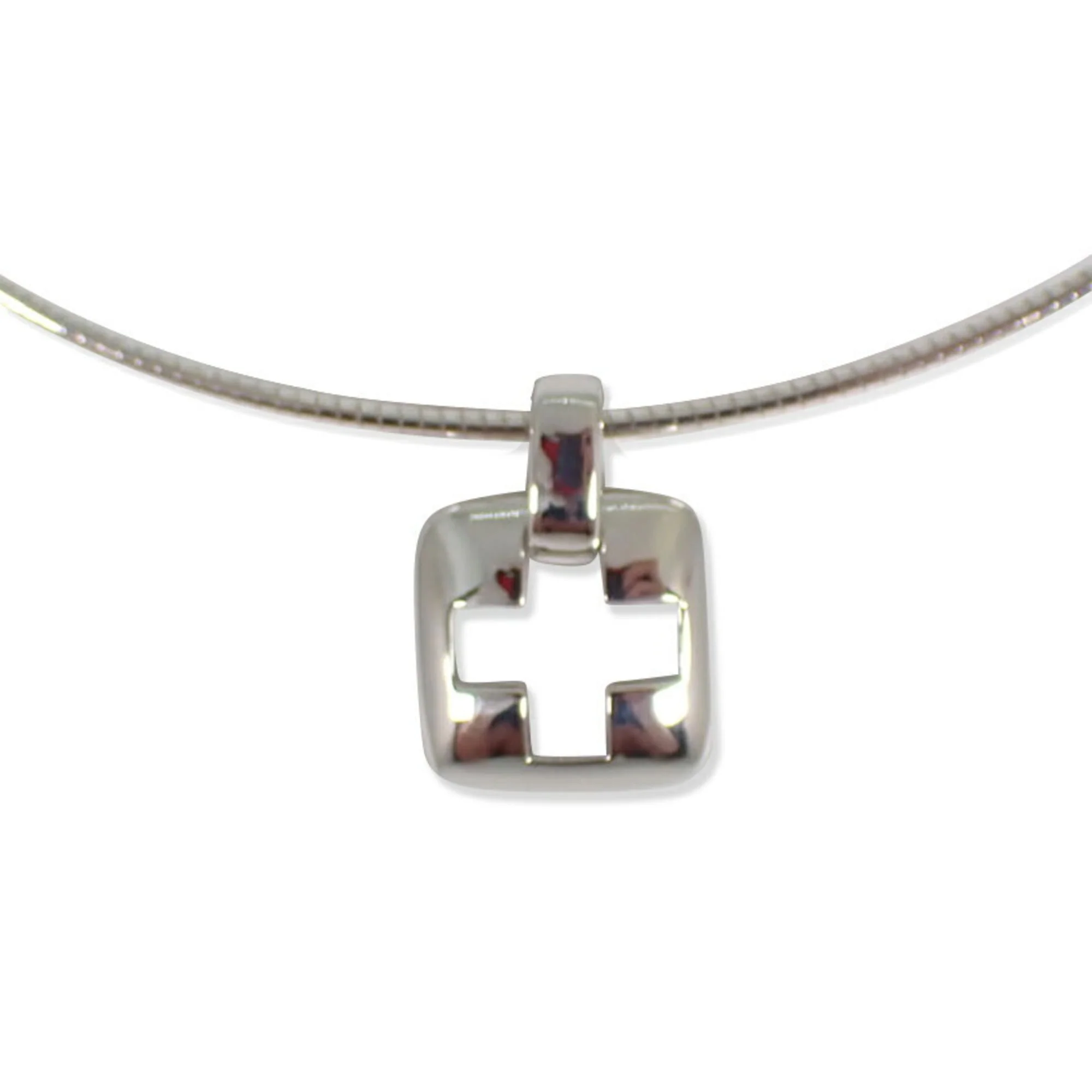 Cross Pendant Necklace Sterling Silver