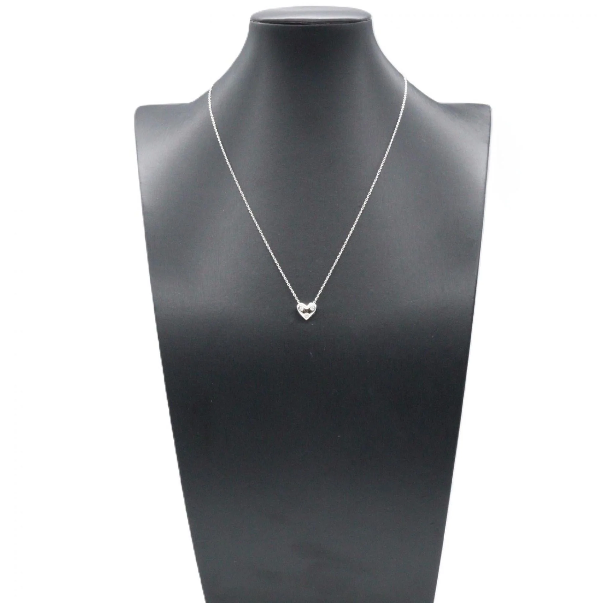 Dots Pendant Necklace 18K White Gold with Diamond - Image 8